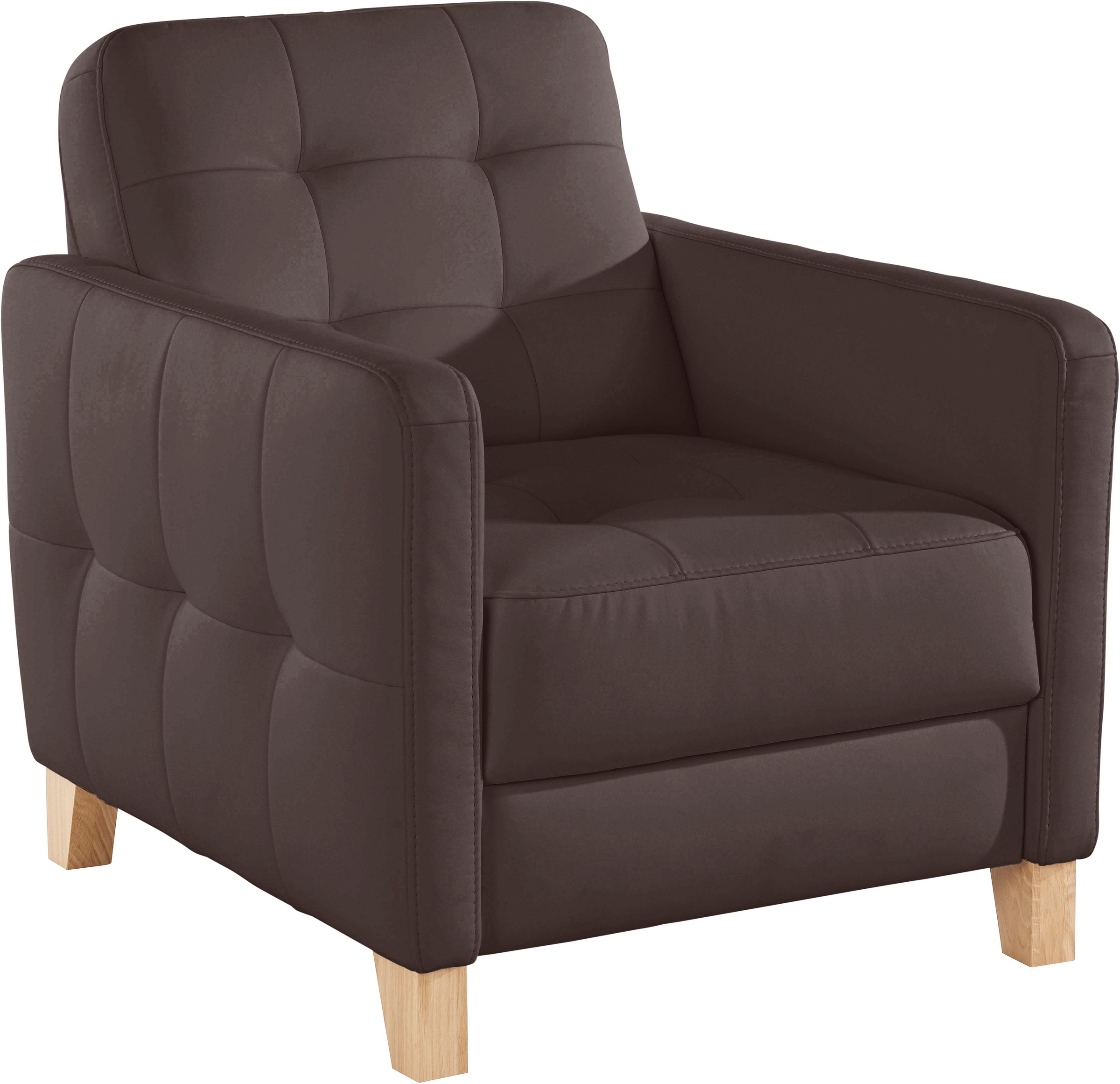 exxpo - sofa fashion Fauteuil »Elio, Loungesessel, aufwendige Detailverarbeitung, bequem und modern« hoher Sitzkomfort für entspannende Momente