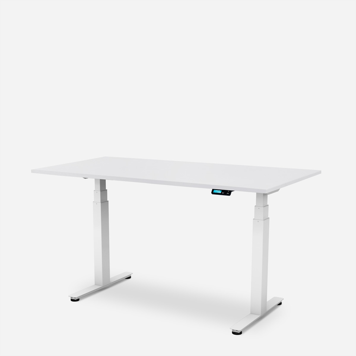   »WRK21 Schreibtisch Work 140 x 80 cm, Höhenverstellbar, Weiss Uni / Weiss« ()