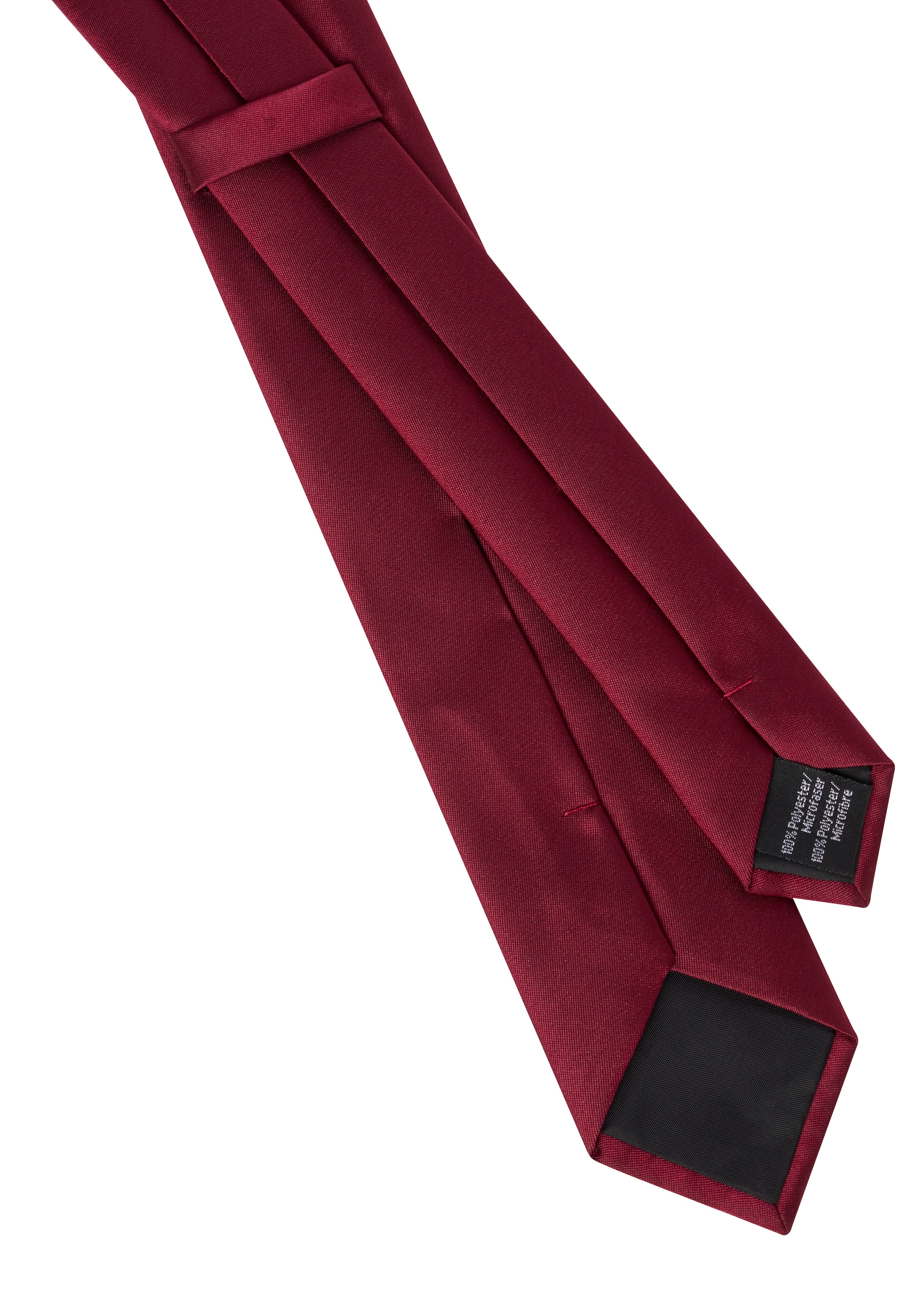 Man's World Krawatte in klassischen Farben & Slim-Breite - neue Farben bordeaux & petrol