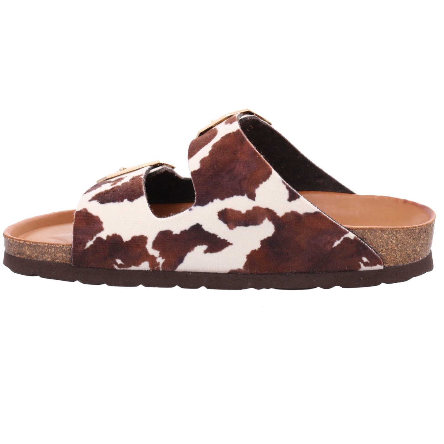Rohde Pantolette »Alba Giraffe«  Sommerschuh, Hausschuh mit angesagtem Kuhfell-Print