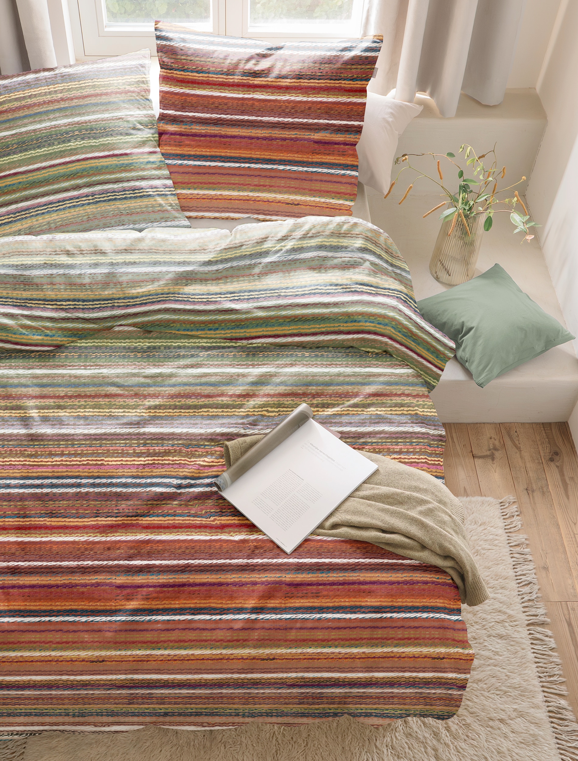 Irisette Linge de lit »Zobel 8732« 2 Flausch-Cotton, 2 teilig, samtig weich