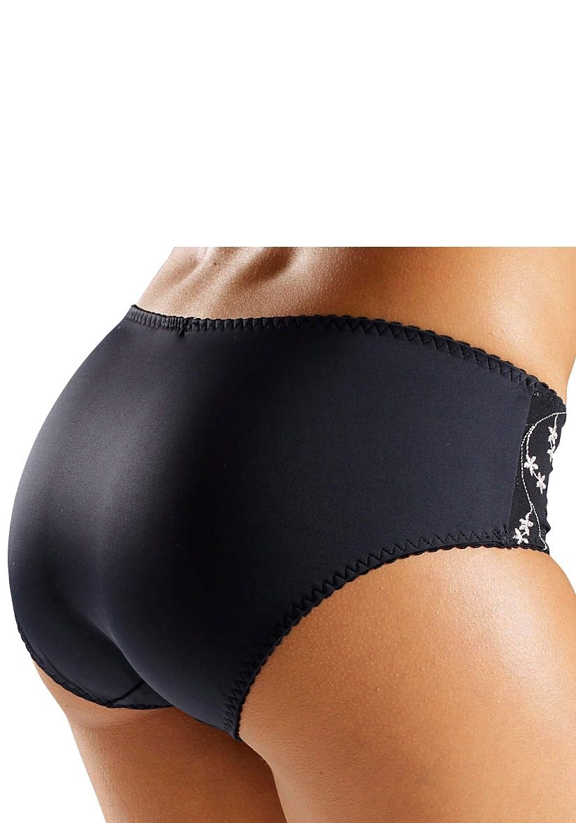 Nuance Slip , mit Blüten-Stickereien