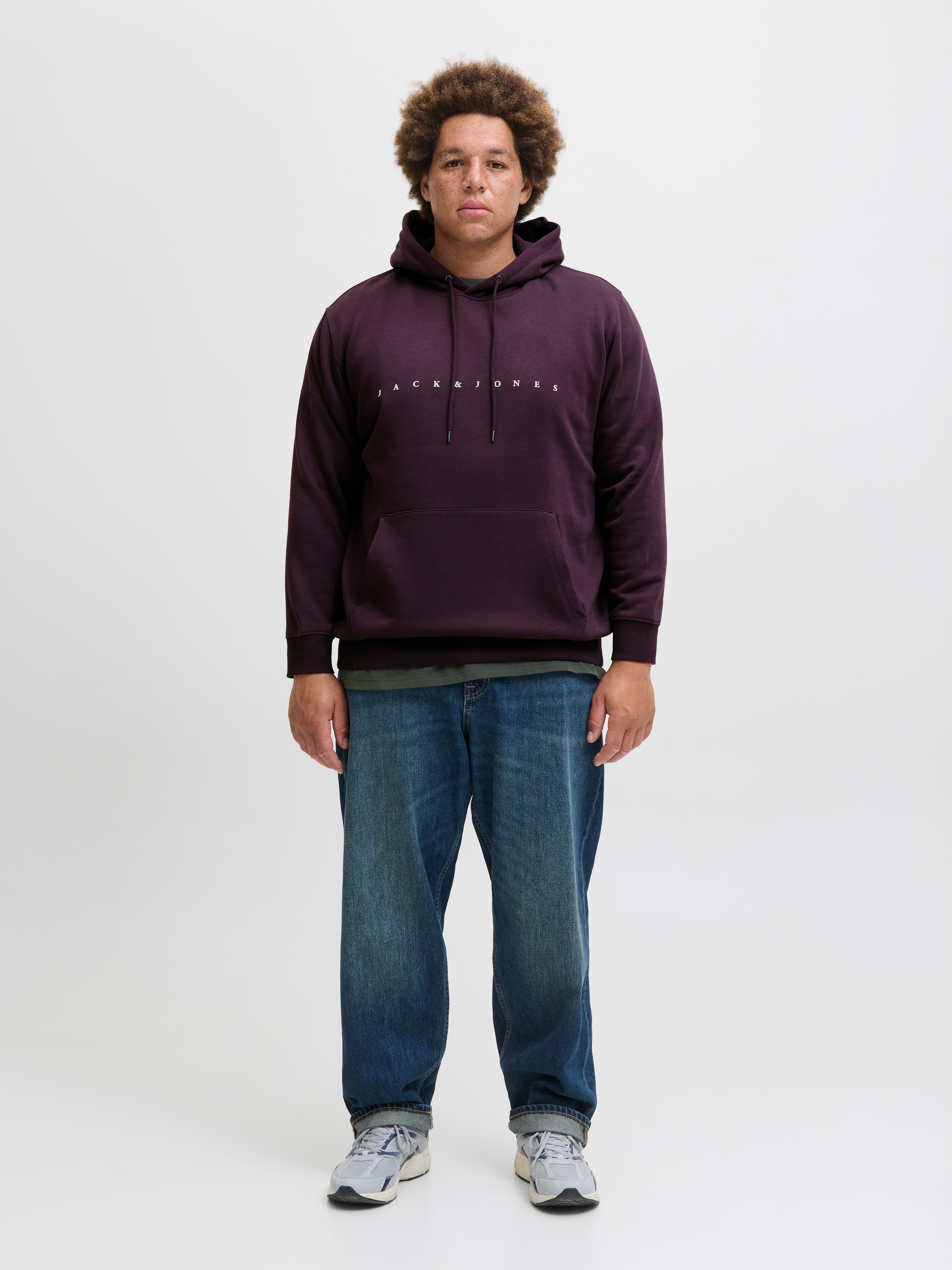 Jack & Jones PlusSize Kapuzensweatshirt »JJESTAR JJ SWEAT HOOD NOOS PLS« mit Kängurutasche