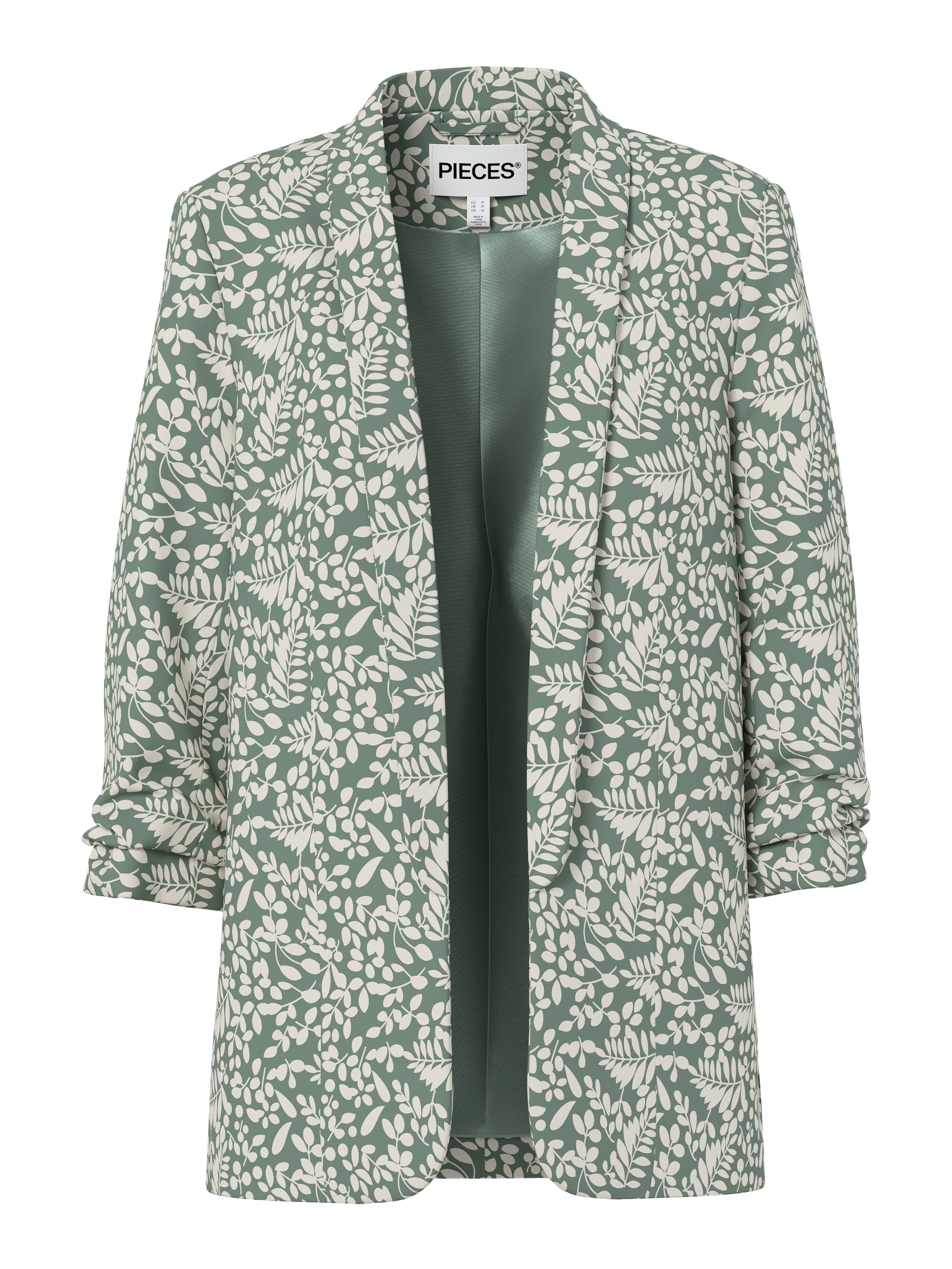 pieces Blazer chemisier »PCBOSELLA 3/4 PRINTED BLAZER NOOS« avec manches 3/4