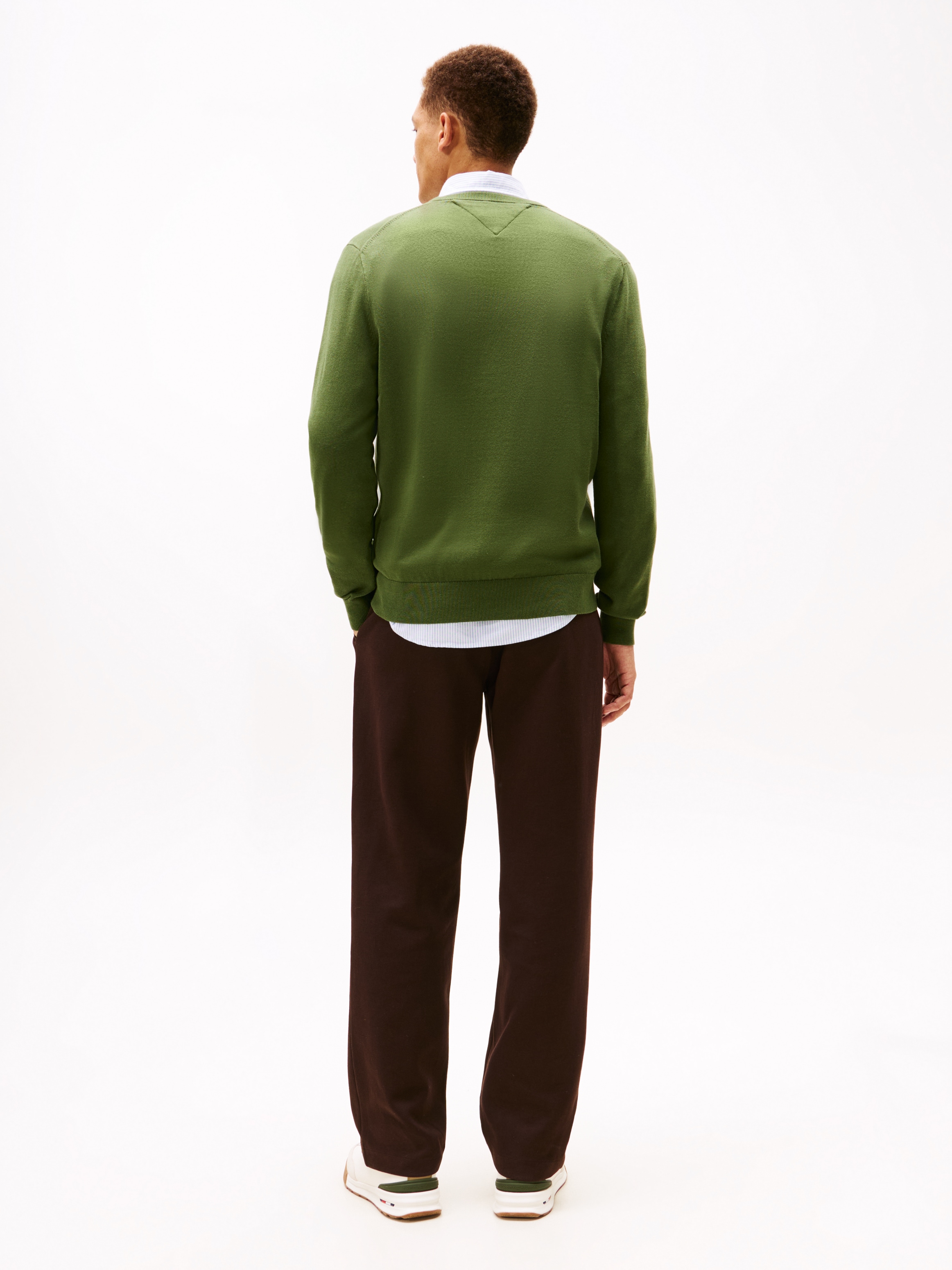 Tommy Hilfiger Pull à col rond »ESSENTIAL COTTON« Crewneck Regular Fit Premium Mode