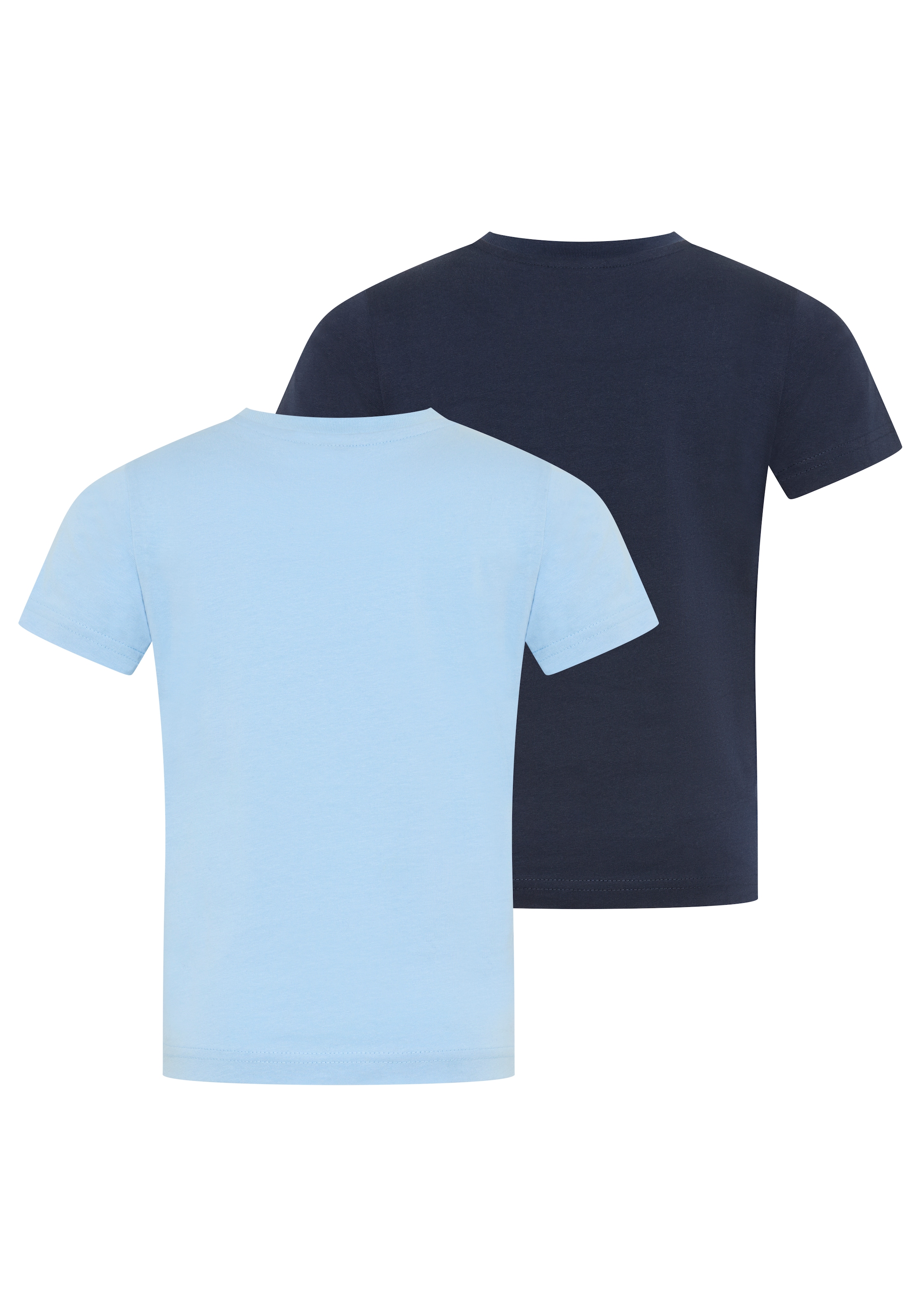 KIDSWORLD T-shirt »2er Pack Shirts mit Hai Motiven für kleine Jungen« Packung, 2, 2 pièces modischer Stil, mit Rundhalsausschnitt, Kurzarm, bedruckt