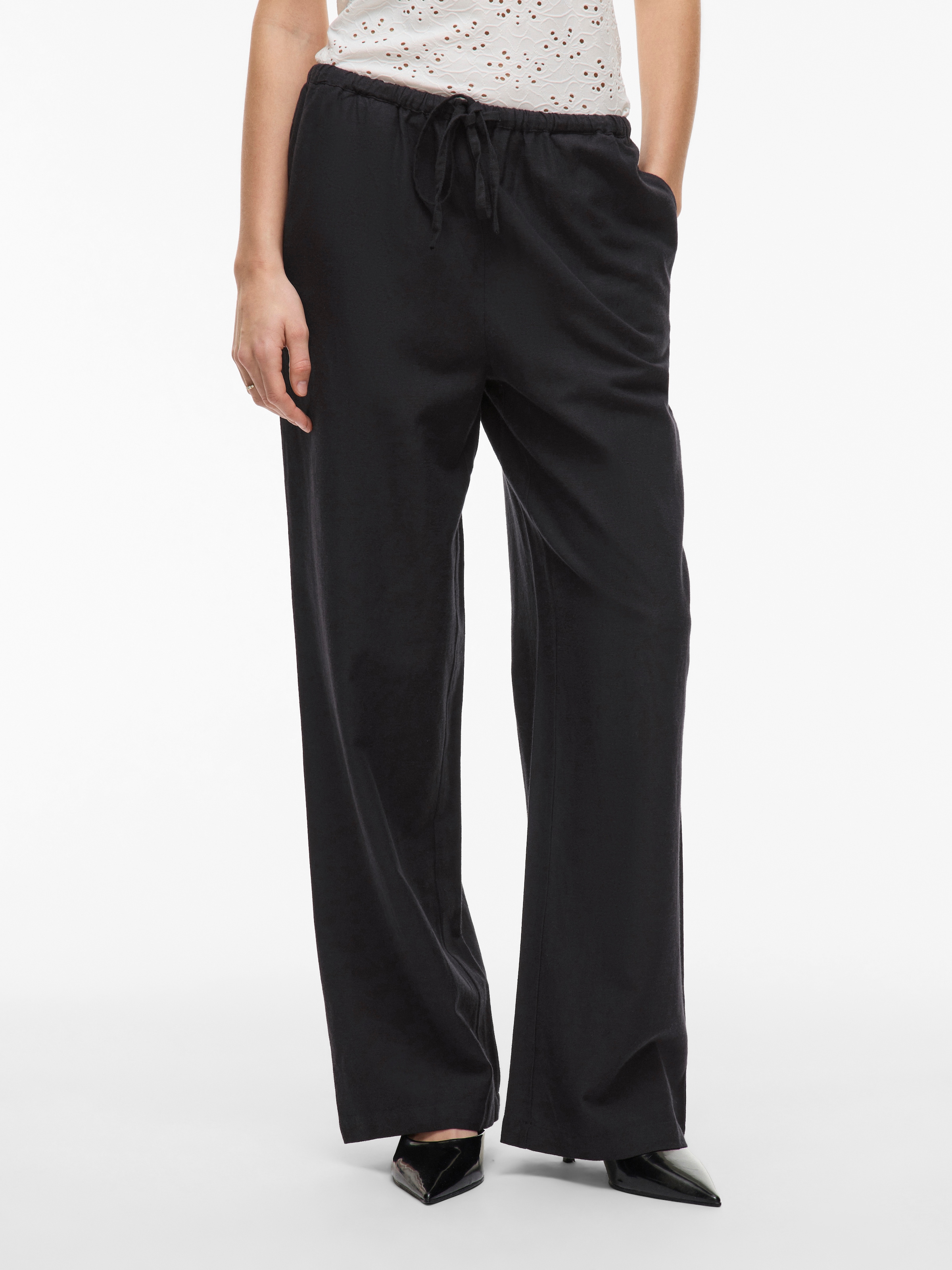 Vila Pantalon à enfiler »VIPRISILLA RW PANTS - NOOS«  pantalon d'été, avec lin
