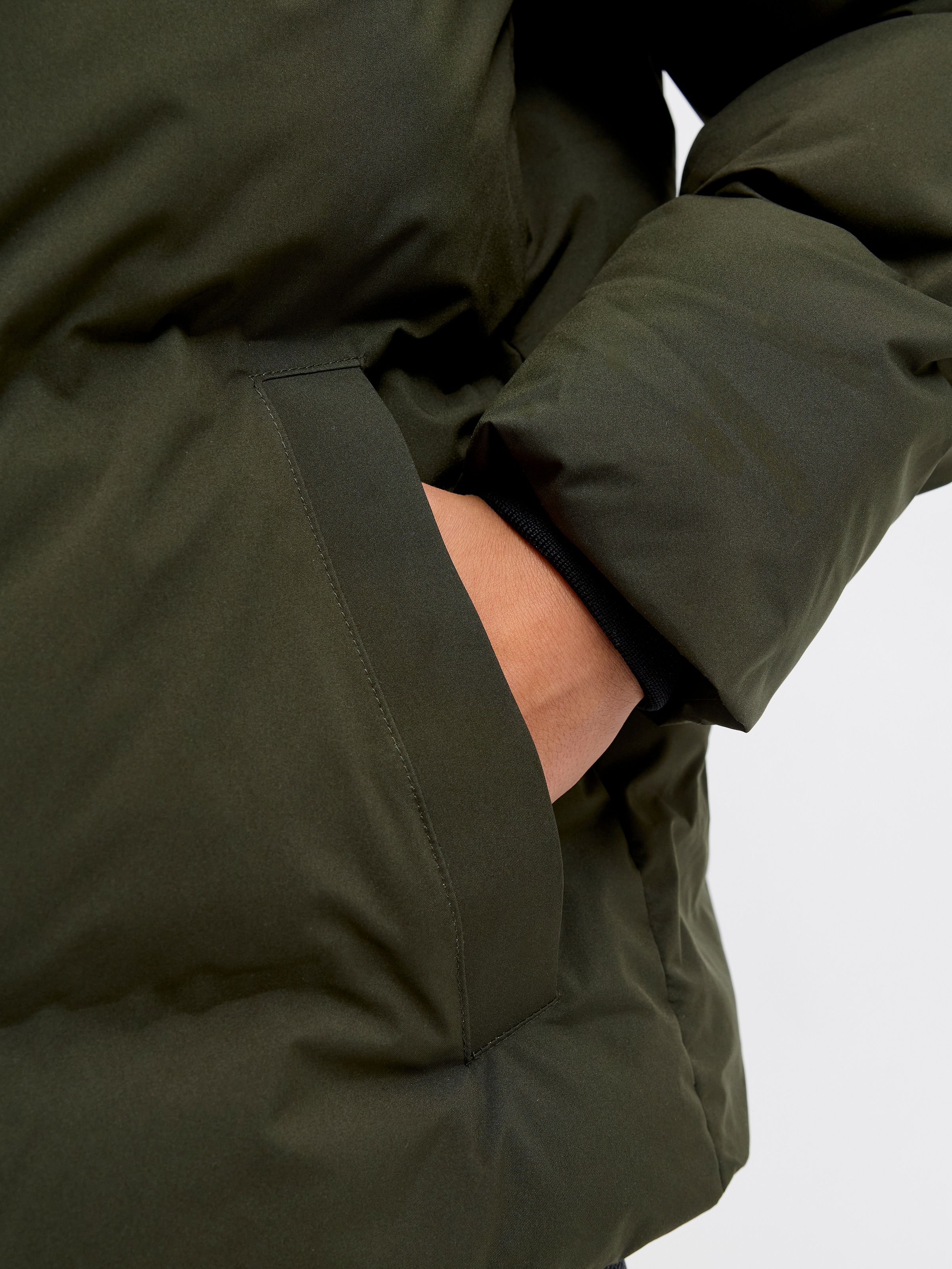 Jack & Jones Junior Steppjacke »JJKAITO PUFFER JACKET LN JNR« mit Kapuze