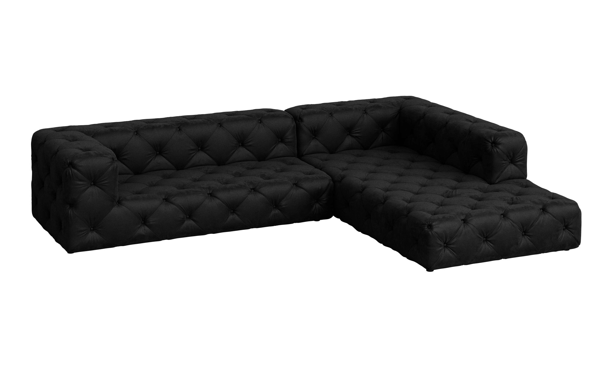 Home affaire Canapé d'angle »FOLLINA« forme en L, avec capitonnage classique Chesterfield