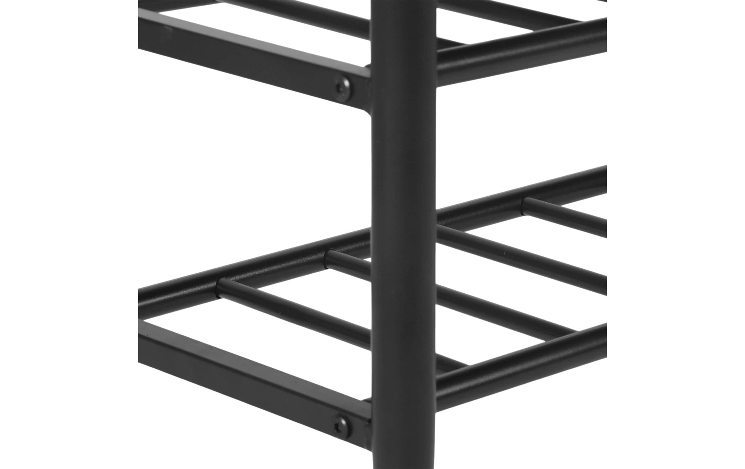 relaxdays Schuhbank »mit zwei Ablagen 80 x 50 cm«