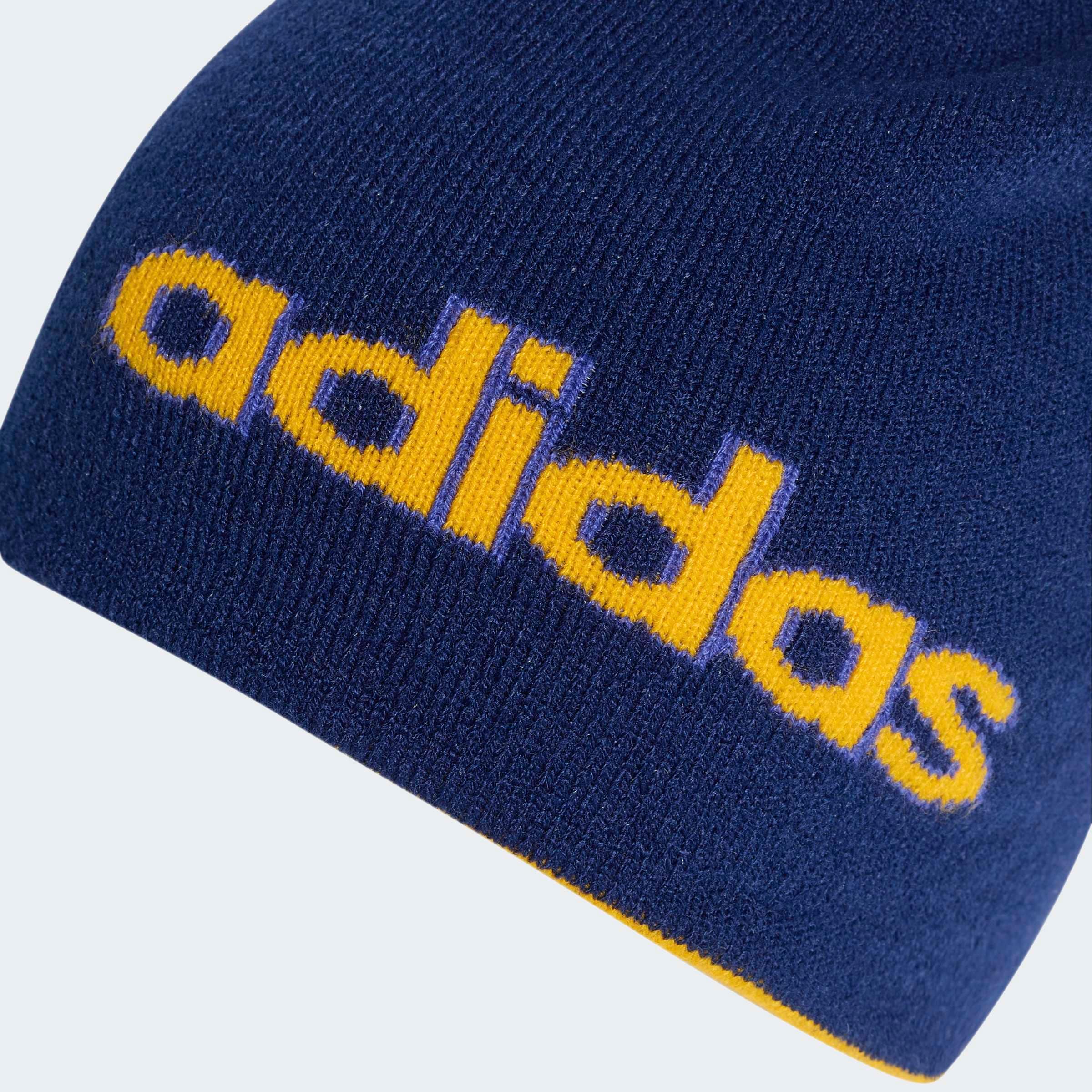 adidas Sportswear Bonnet »LINEAR BEANIE« en tissu tricoté, construction légère, coupe ajustée