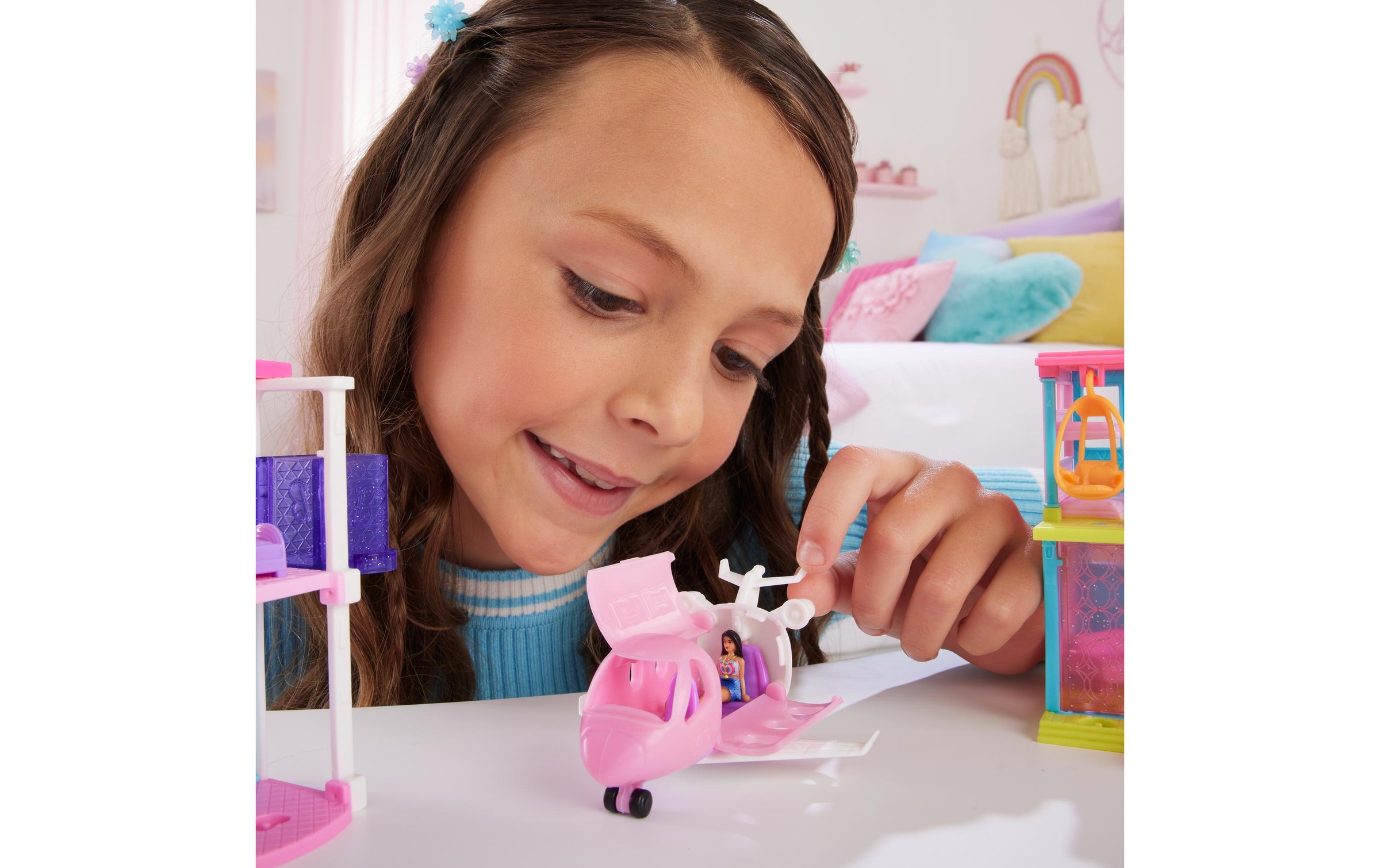 Barbie Poupée à habiller »Mini BarbieLand Traumflugzeug«