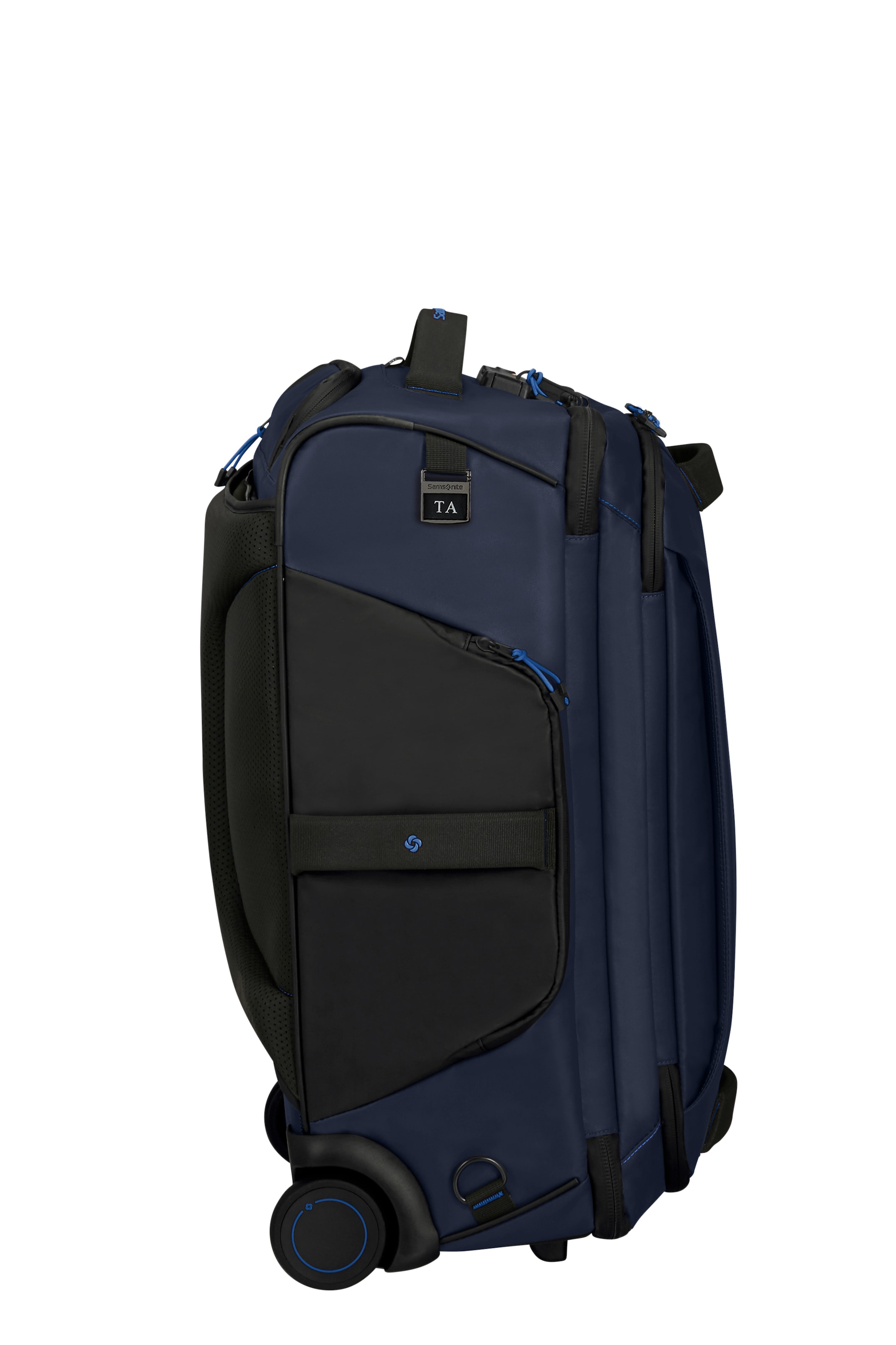 Samsonite Trolley à bagages souples »Prodiver 55« 51 litre 2 Rollen en nylon robuste, avec poche latérale pratique, avec housse de pluie