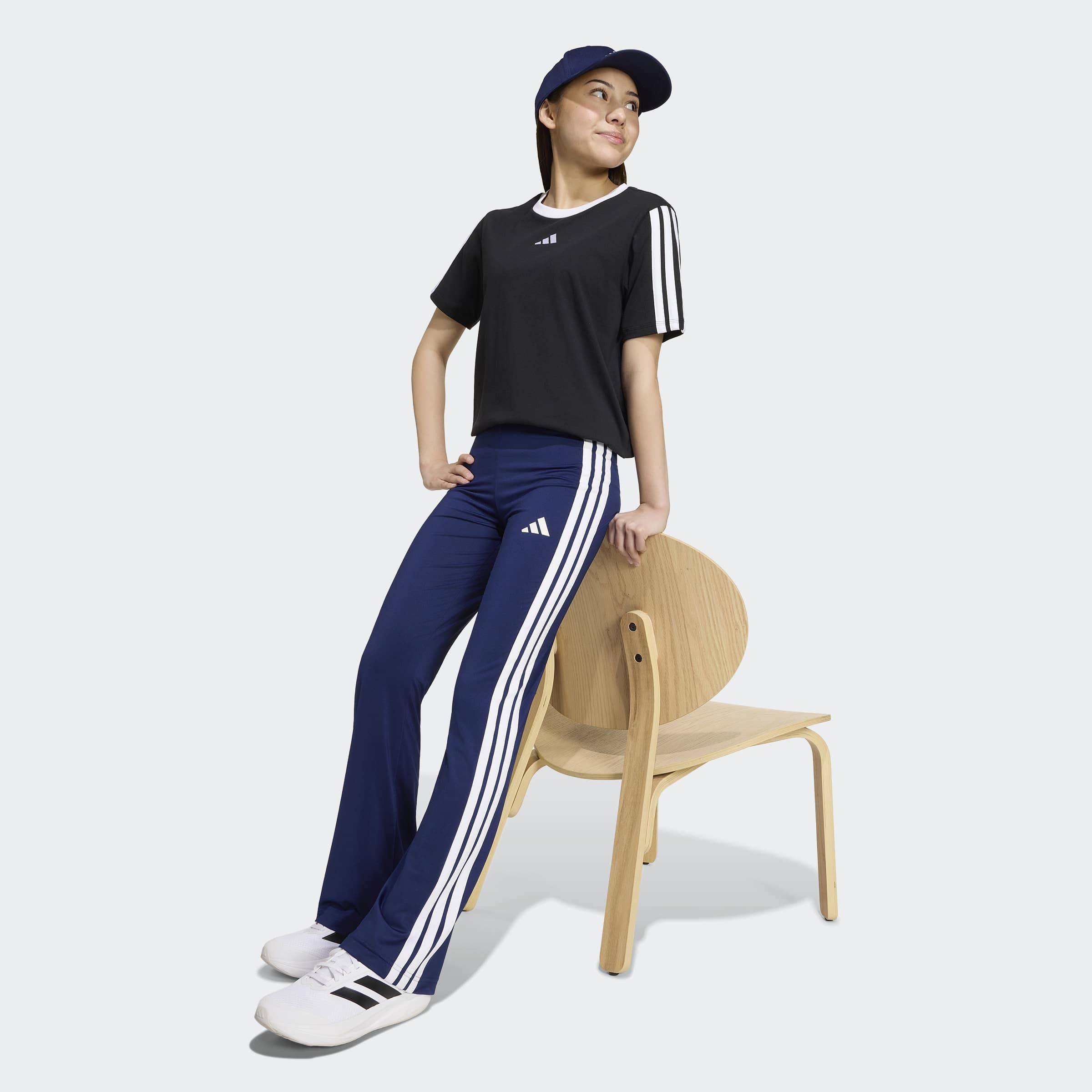 adidas Sportswear Trainingstights »TRAIN ESSENTIALS 3-STREIFEN FLARED LEGGINGS«  für Kinder, mit climacool® Technologie