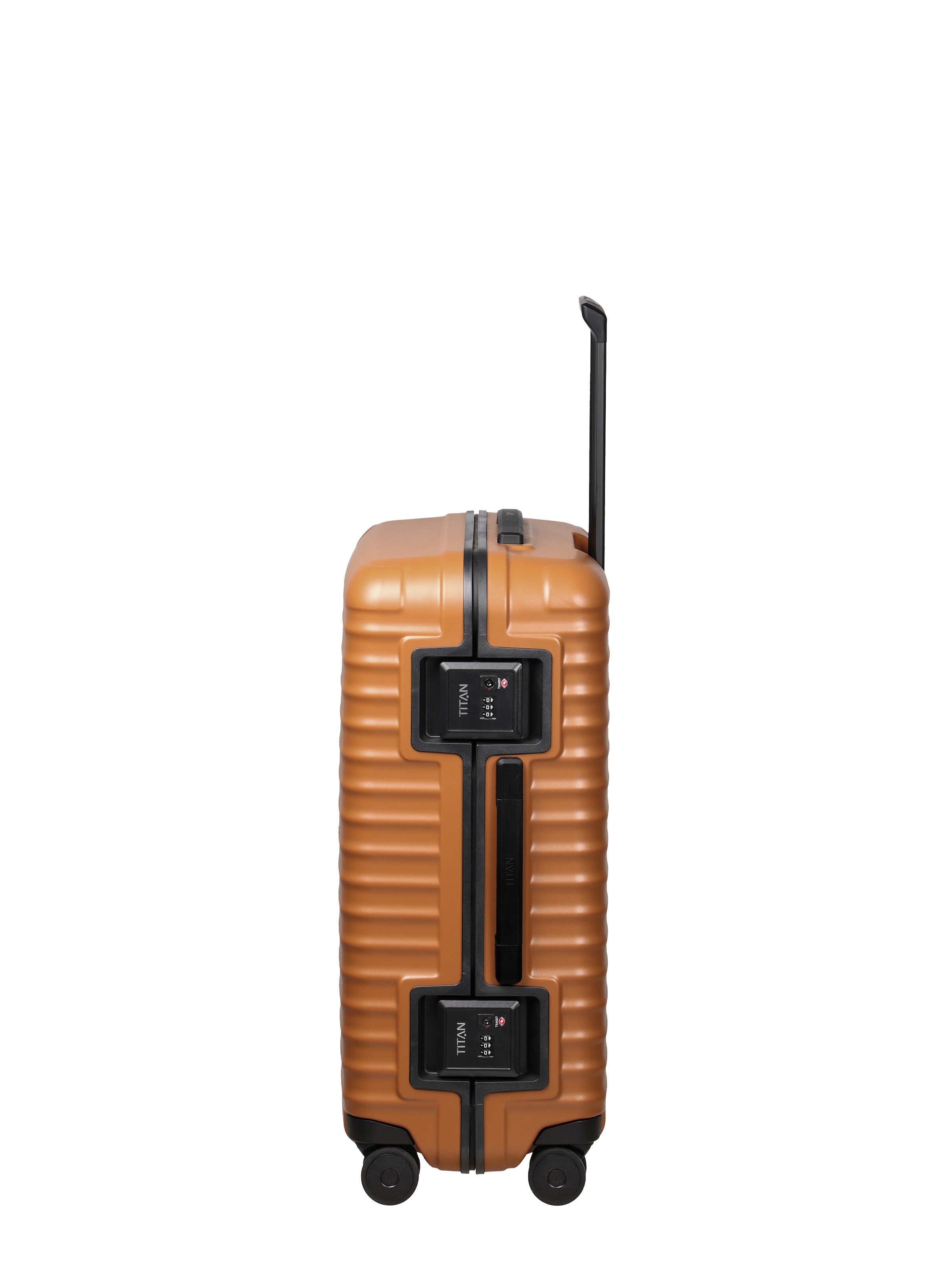 TITAN - Made in Germany Trolley »OVERSEAS Koffer Hartschale« 84 litre 4 Rollen avec serrure à cadre TSA, compartimentage intérieur intelligent taille M+