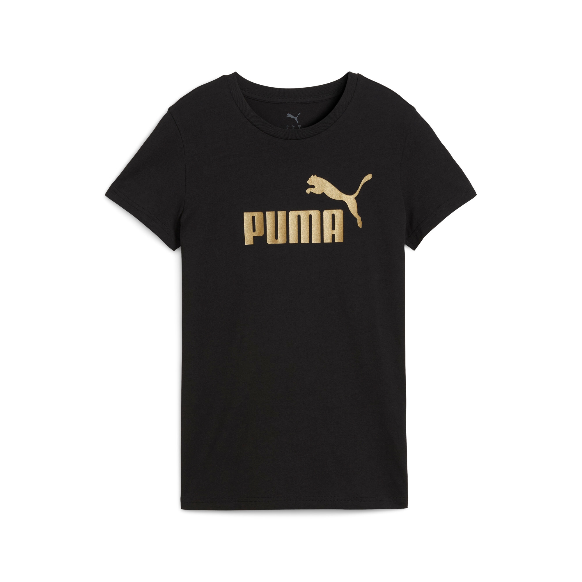 PUMA T-Shirt »ESS NO 1 LOGO METALLIC TEE« Kurzarm, mit Rundhalsausschnitt