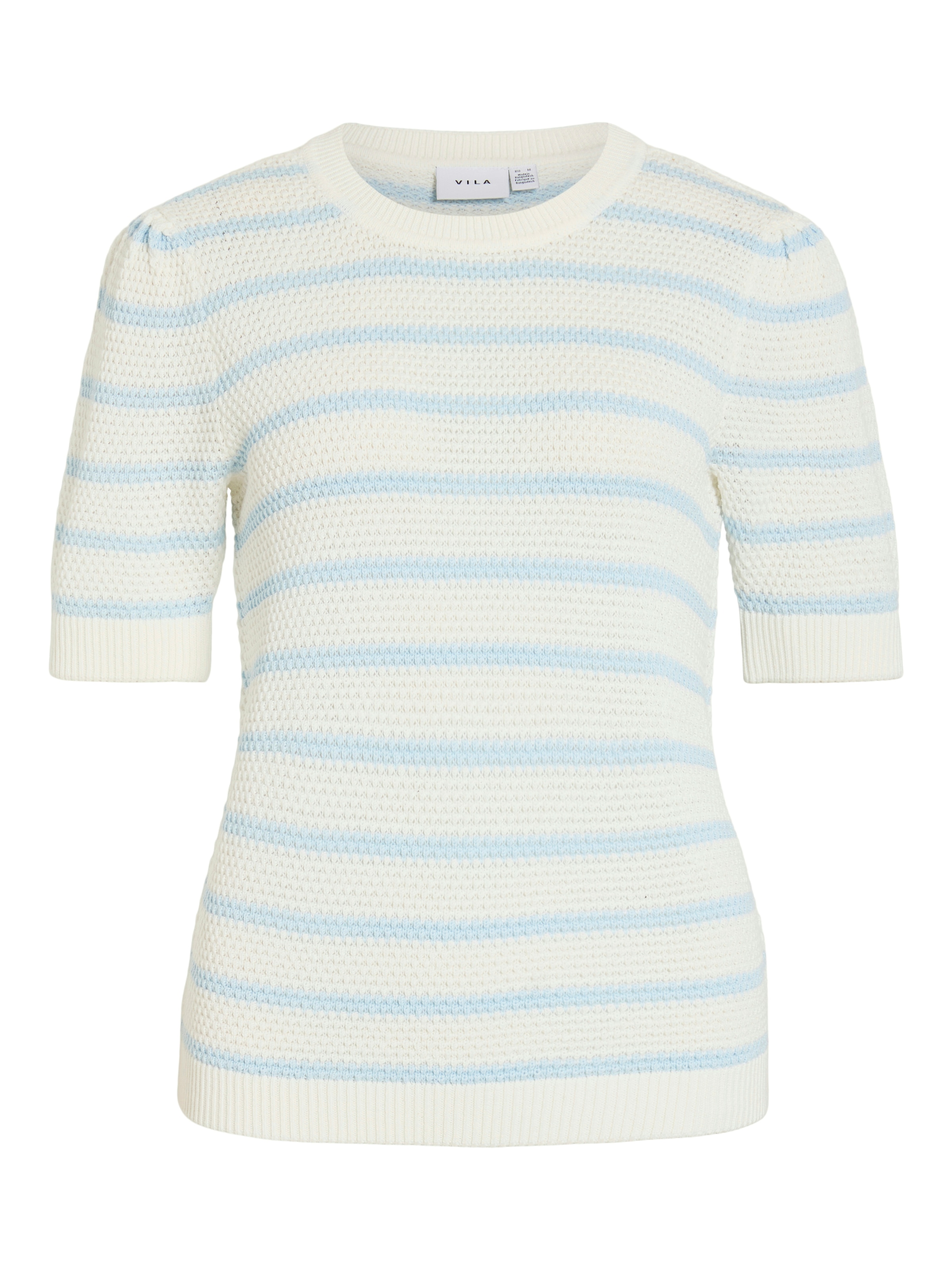 Vila Kurzarmpullover »VIDALO O-NECK S/S STRIPE KNIT-NOOS«