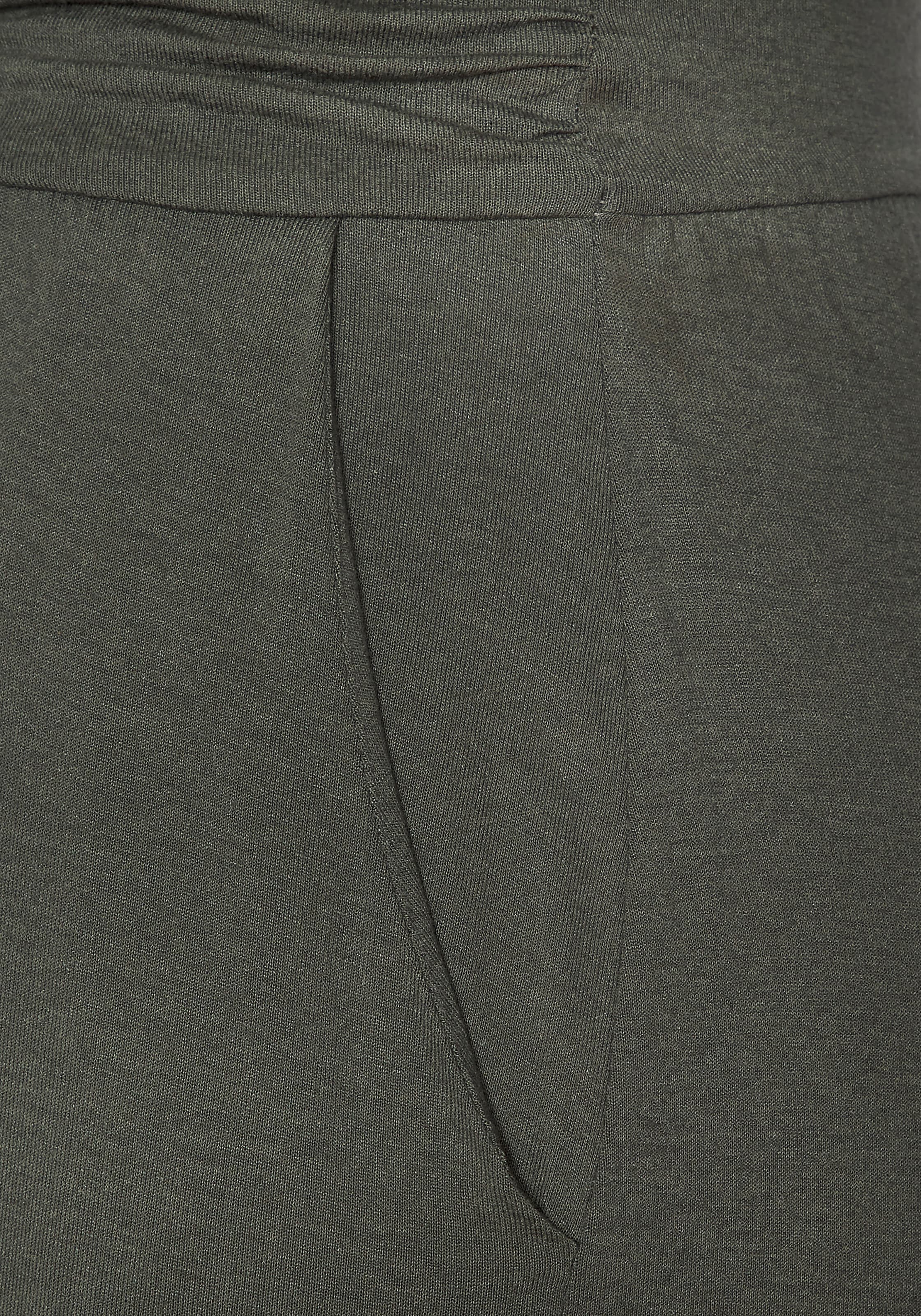 LASCANA Combinaison bandeau mit Eingrifftaschen und Raffung am Oberteil