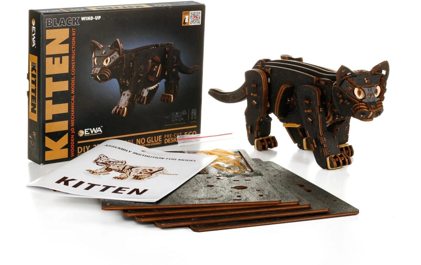   Modellbausatz »Eco-Wood-Art Kätzchen« 236 Stk. tlg.