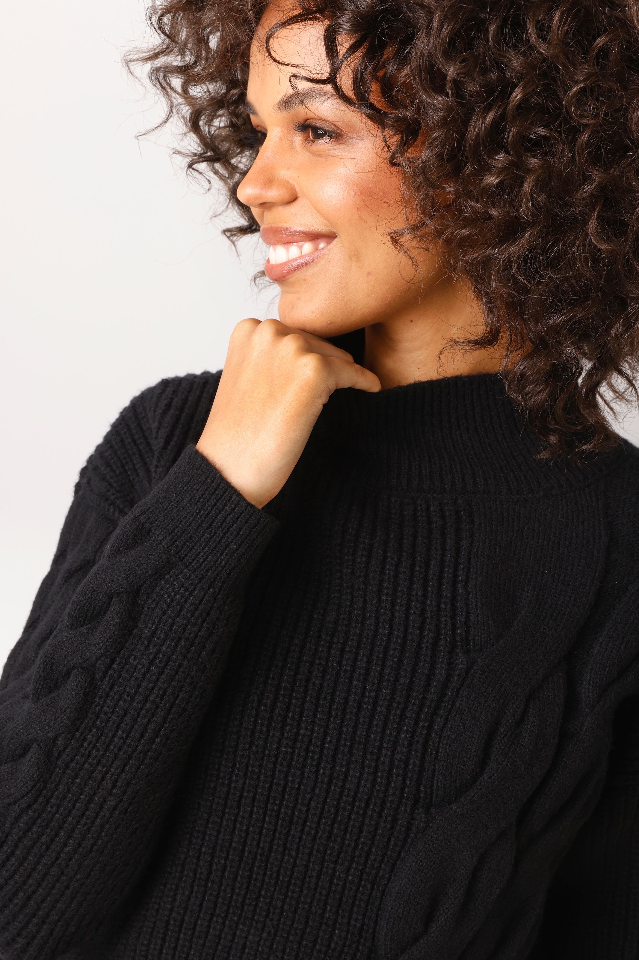 Aniston CASUAL Pull en tricot orné de torsades - NOUVELLE COLLECTION