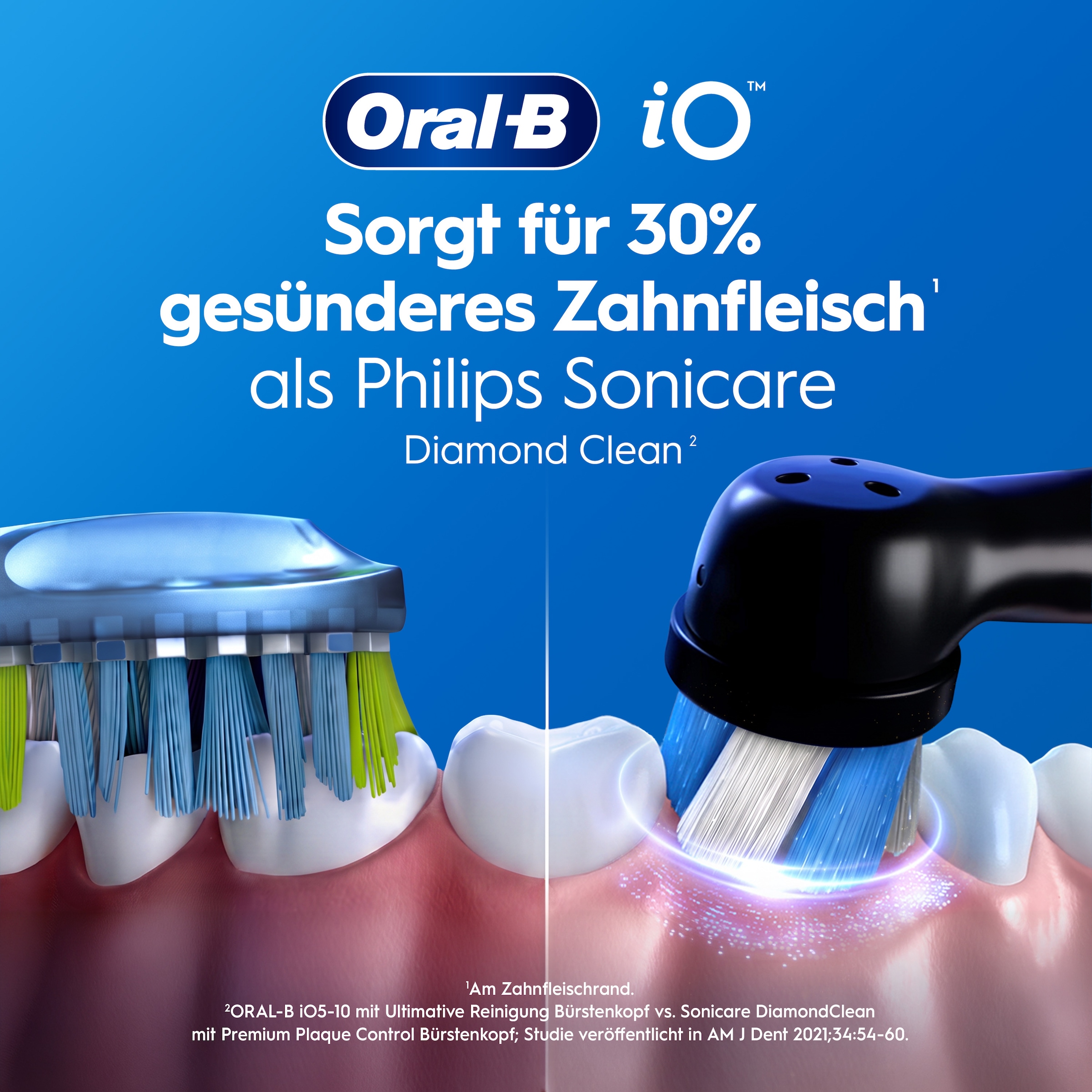 Oral-B »iO Series 3 Doppelpack« 2 cuis Aufsteckbürsten Technologie magnétique