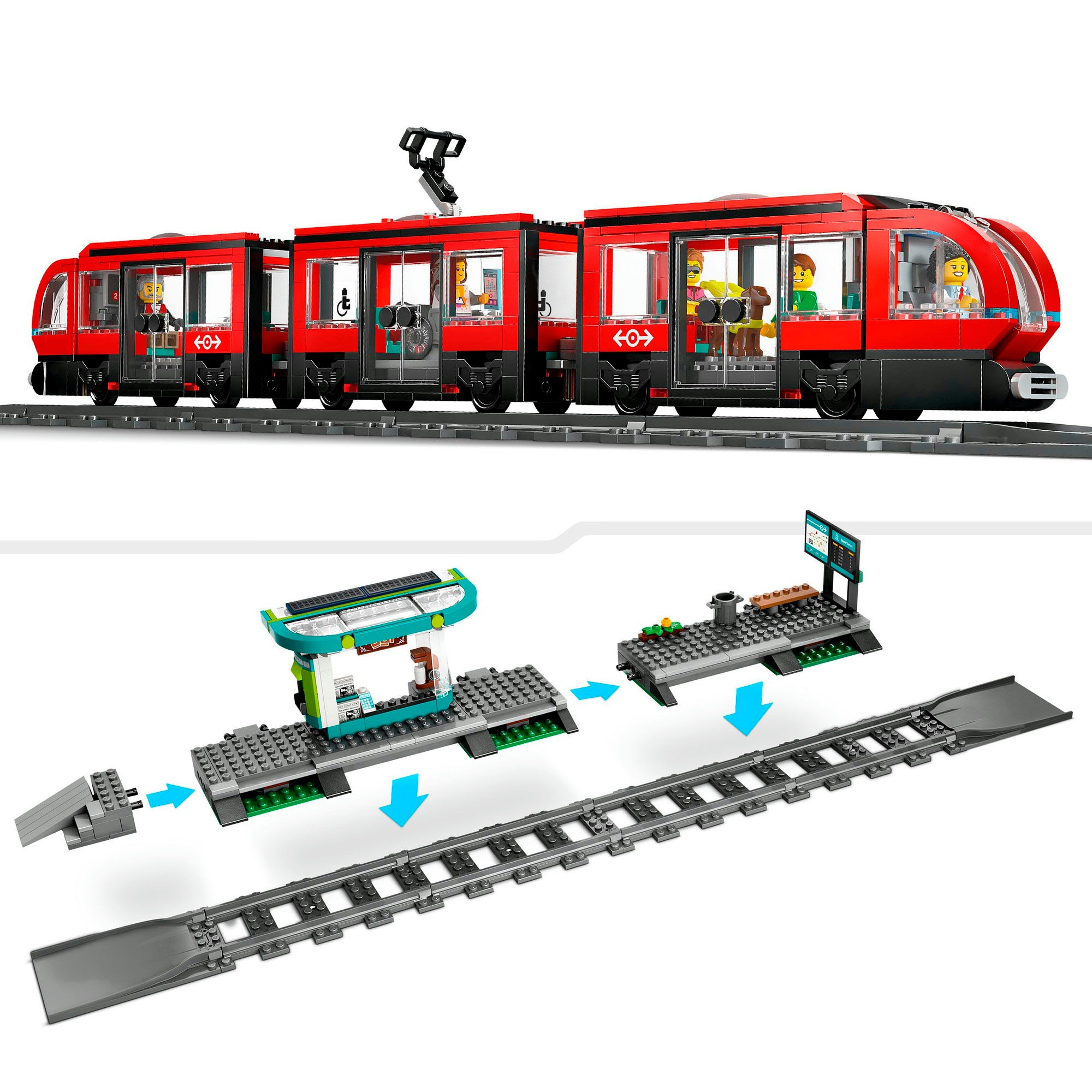LEGO® Pions de construction »Strassenbahn mit Haltestelle (60423), LEGO LEGO City« Made in Europe