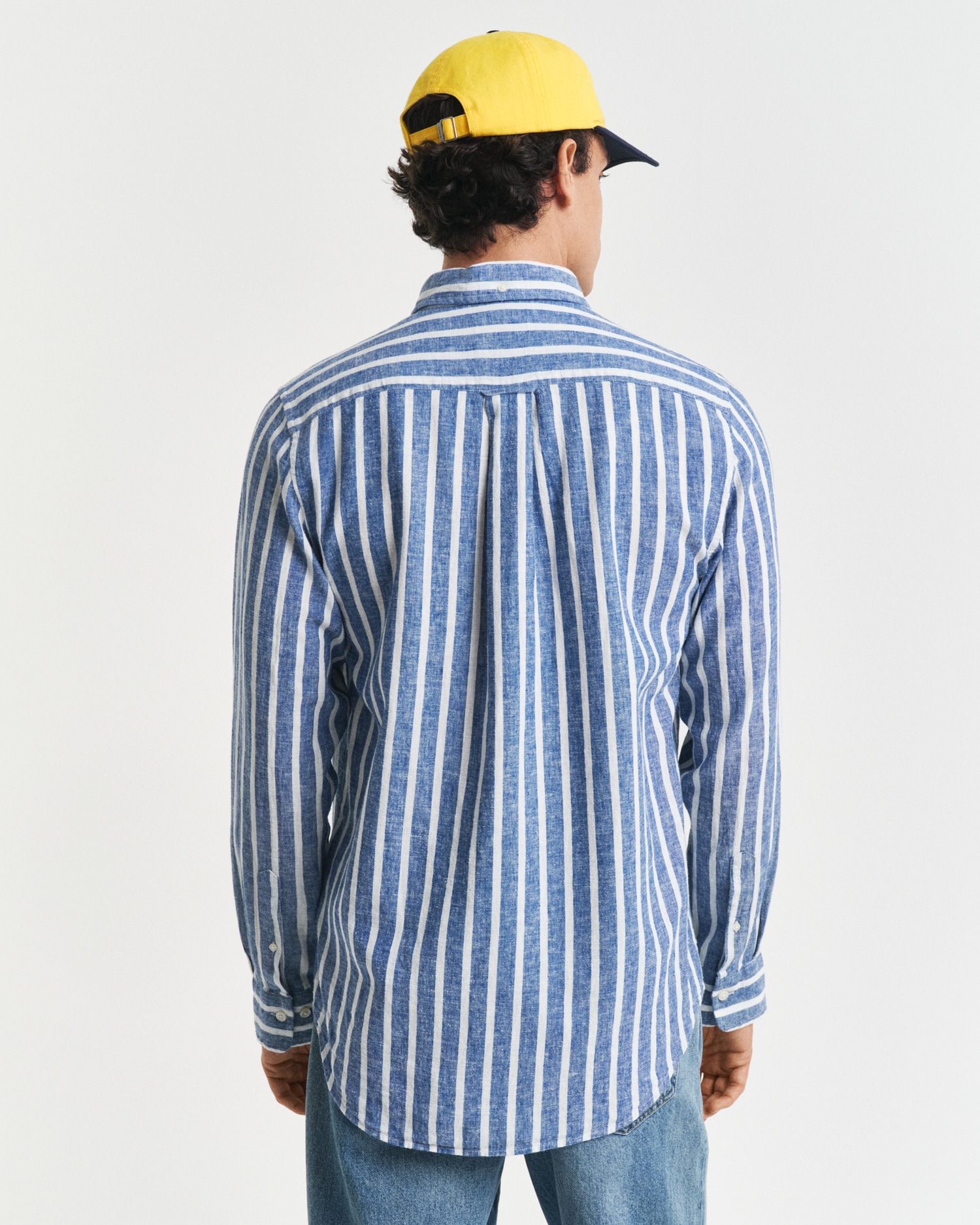 Gant Langarmhemd »REG COTTON/LINEN STRIPED SHIRT«, Streifen, luftig, Leinen

