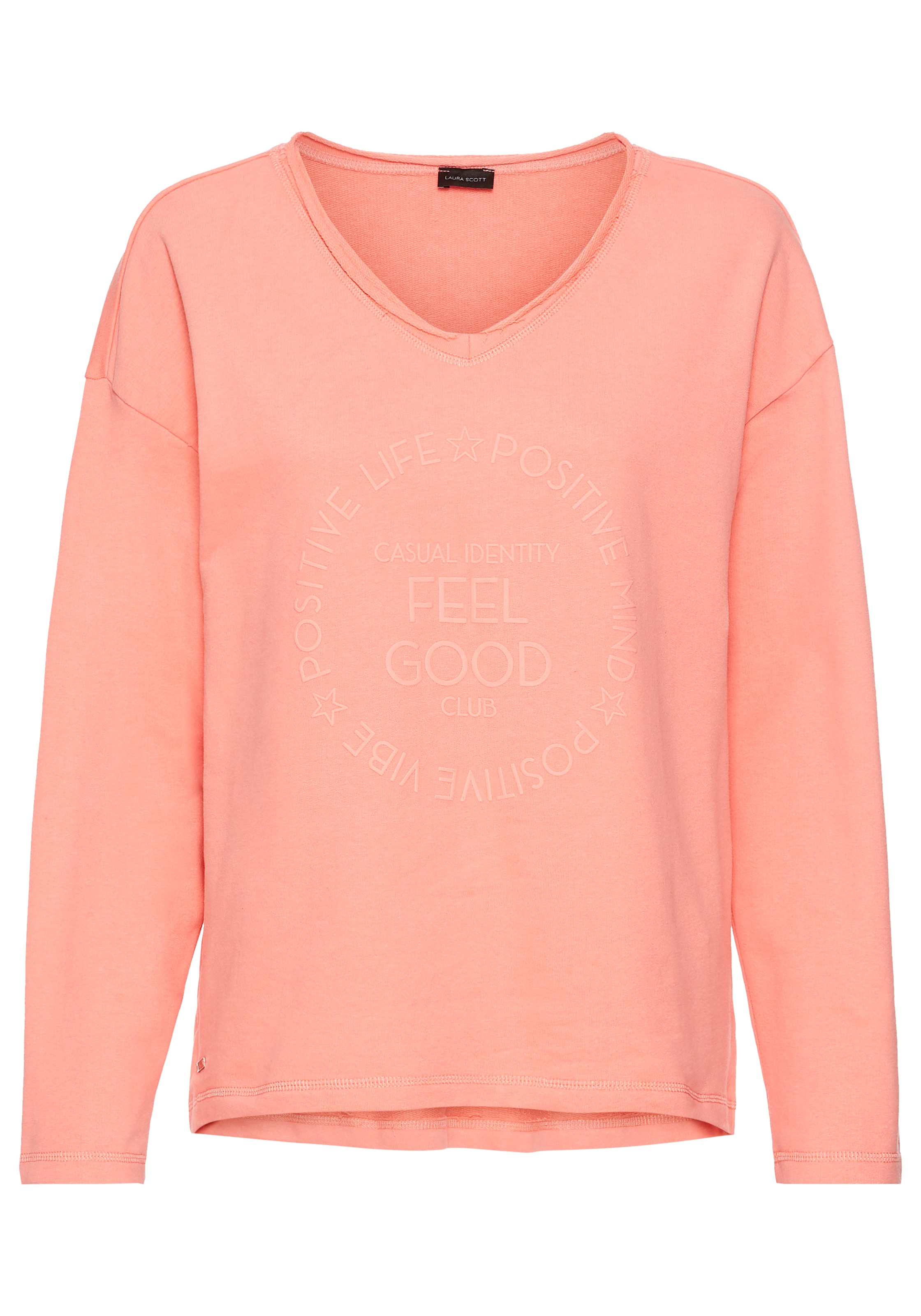 Laura Scott Longsweatshirt , mit Fransenkante
