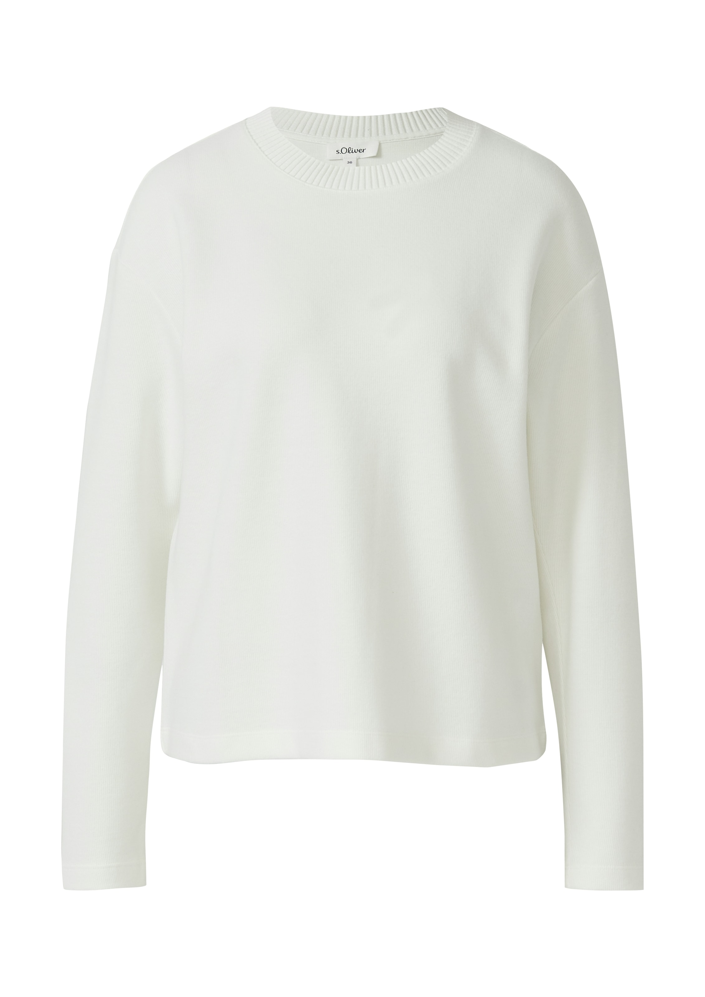 s.Oliver Sweatshirt mit Rippblende