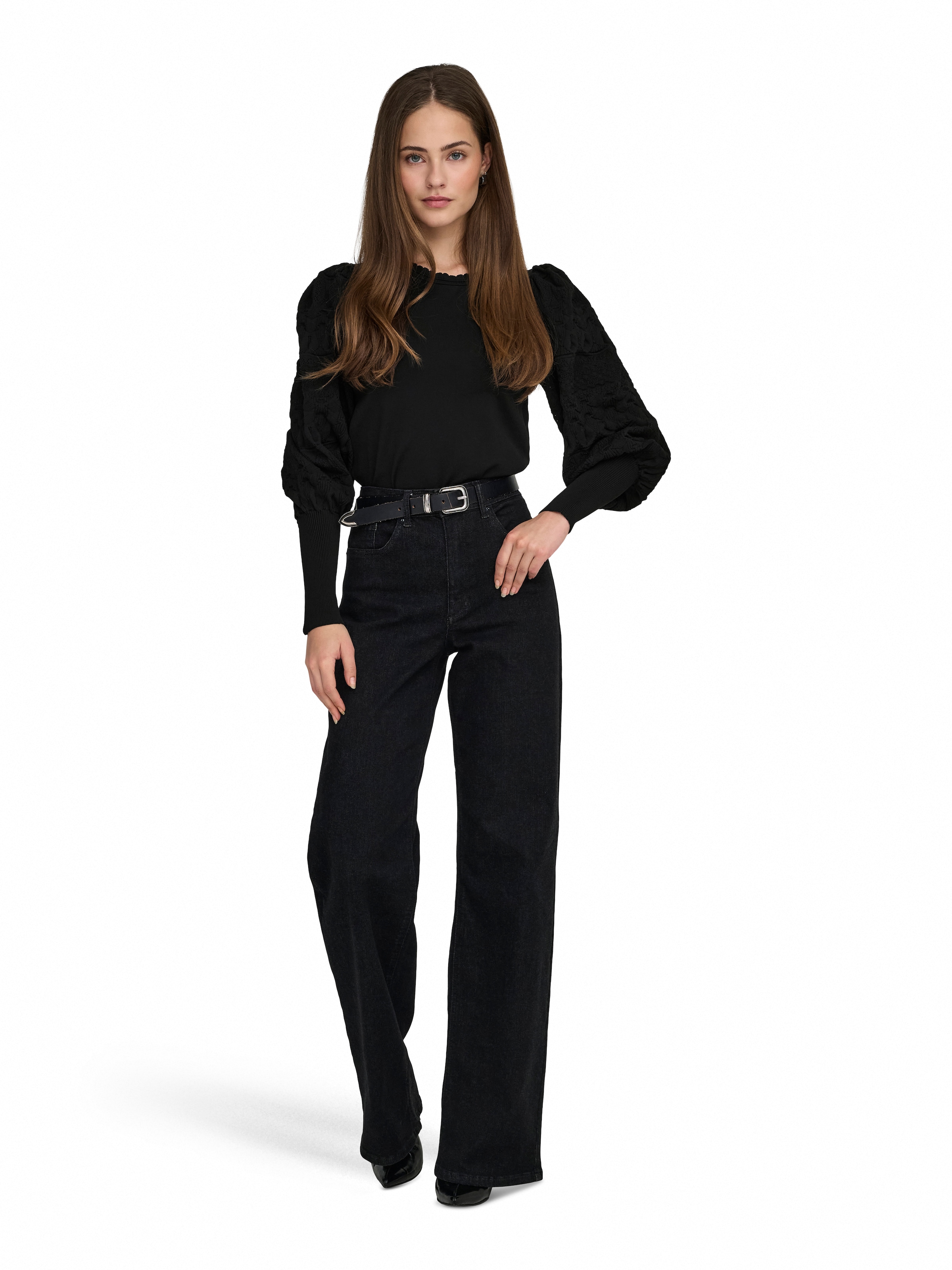 ONLY Rundhalspullover »ONLMELITA L/S O-NECK PULLOVER KNT NOOS«
