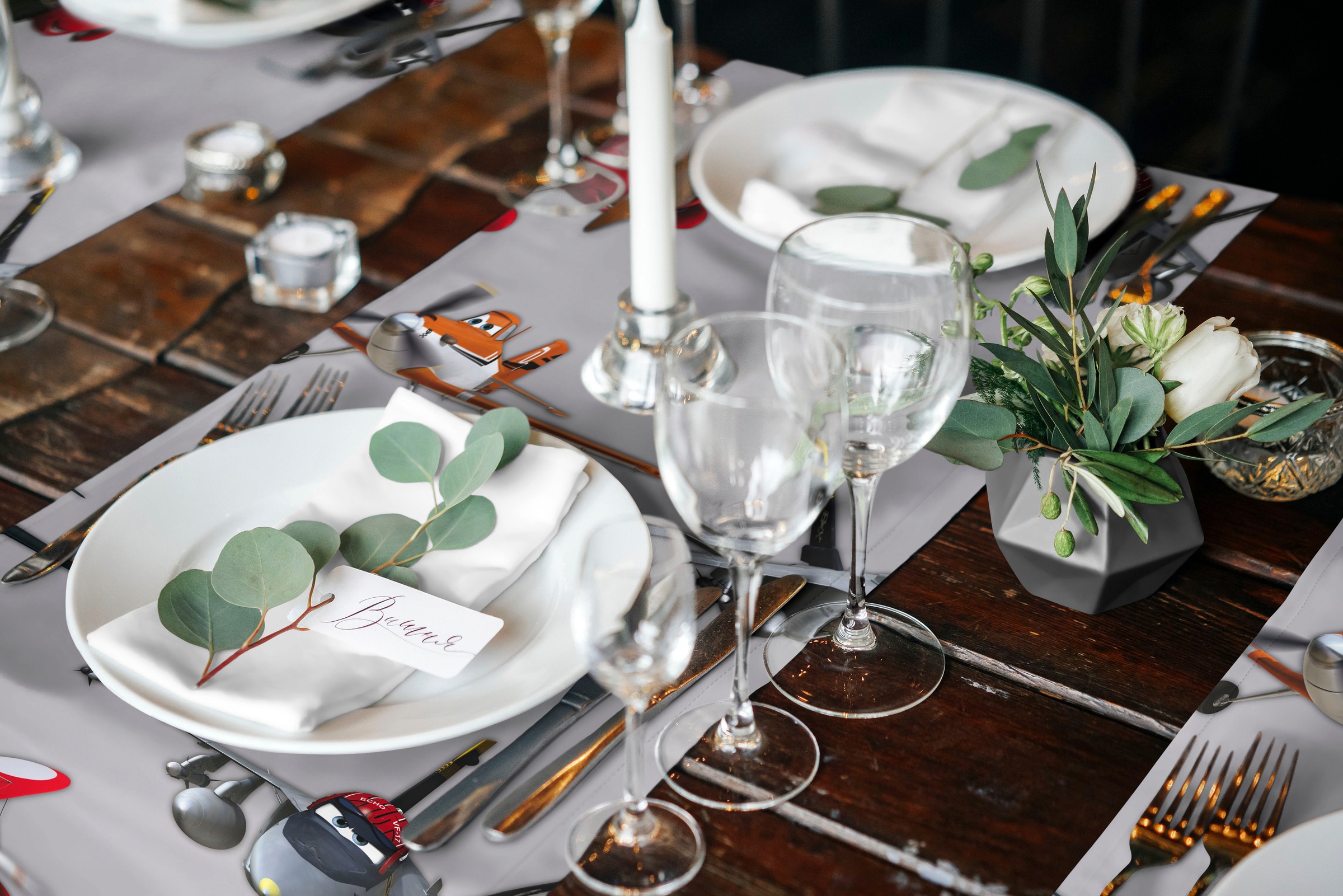 Wirth Chemin de table »Planes Delta« Disney