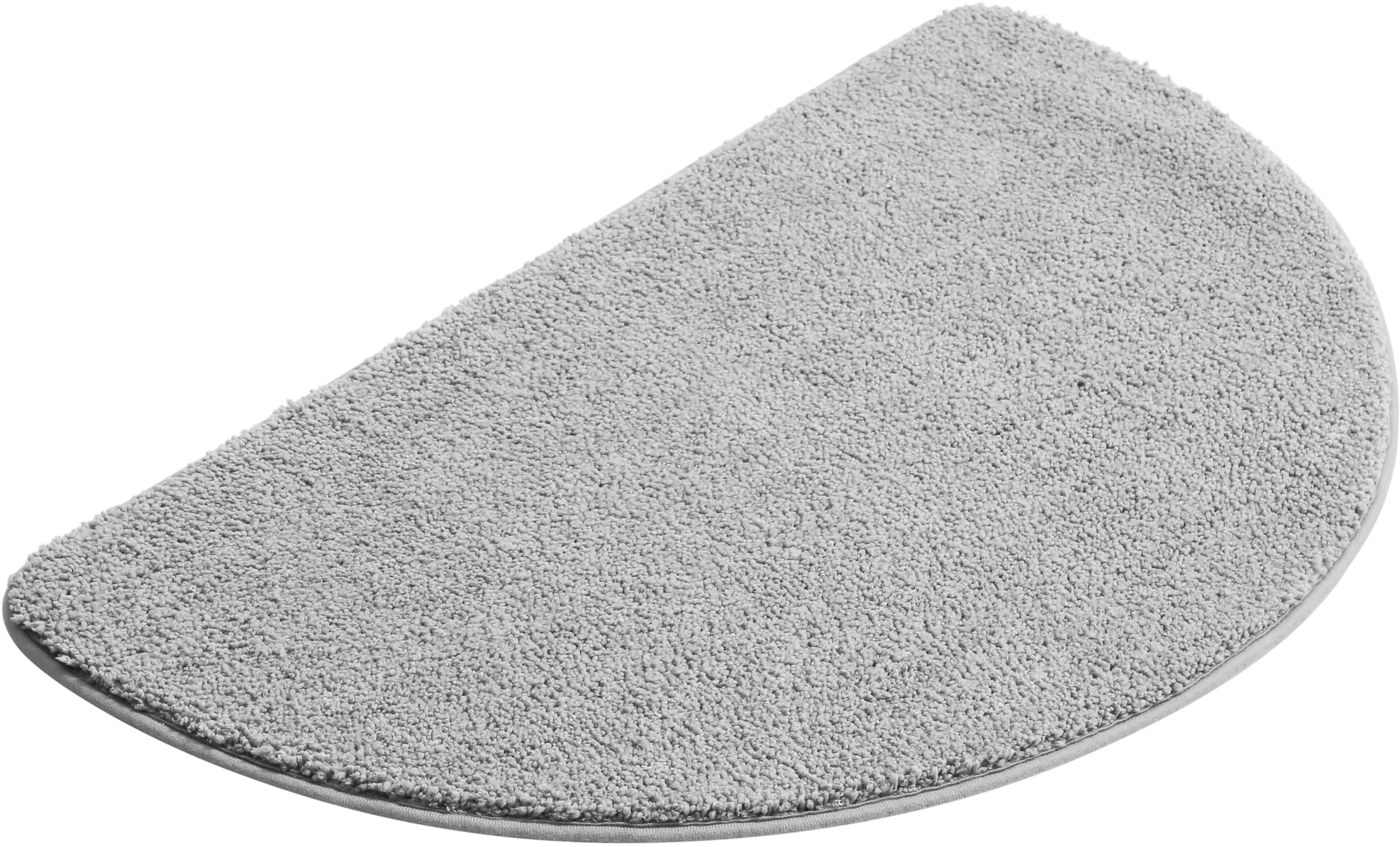 GOODproduct Tapis de bain »Regona, Badteppich, Badvorleger, Badezimmer Teppich« Höhe 15 mm revêtement antidérapant Résistant | Séchage rapide | compatible chauffage au sol Couleurs unies, particulièrement doux, disponible en rectangulaire et demi-rond