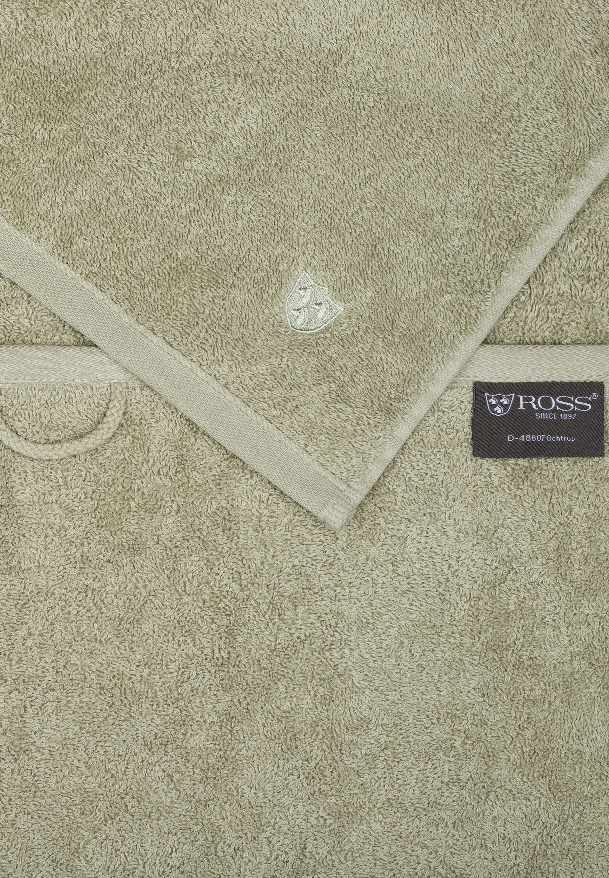 ROSS Gaestehandtuecher »Vita 4004« broderie emblème ROSS
