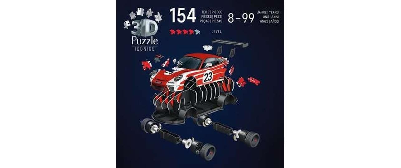 Ravensburger 3D-Puzzle »Iconics Porsche 911 GT3 Cup« 3D-Effekt
