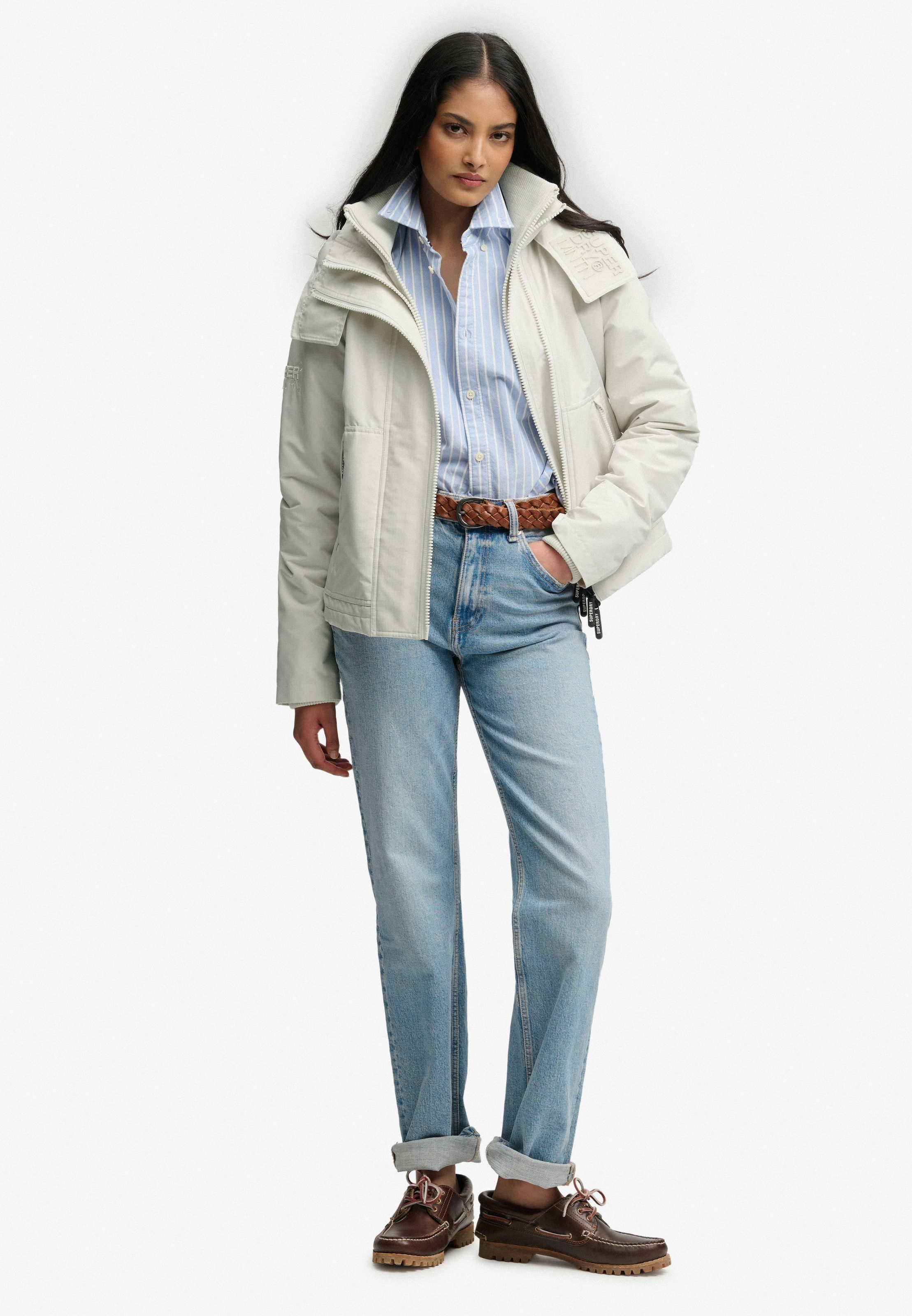 Superdry Veste d'extérieur »HOODED ARCTIC WINDCHEATER« fibre synthétique, coupe régulière