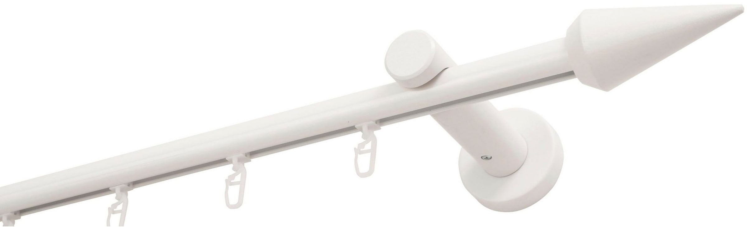 GARESA Tringle à rideaux »AGROS« Ø 20 mm 1 läufig-läufig Wunschmasslänge Vorhanggarnitur, einfache Montage, verlängerbar, Wandmontage, Spitze