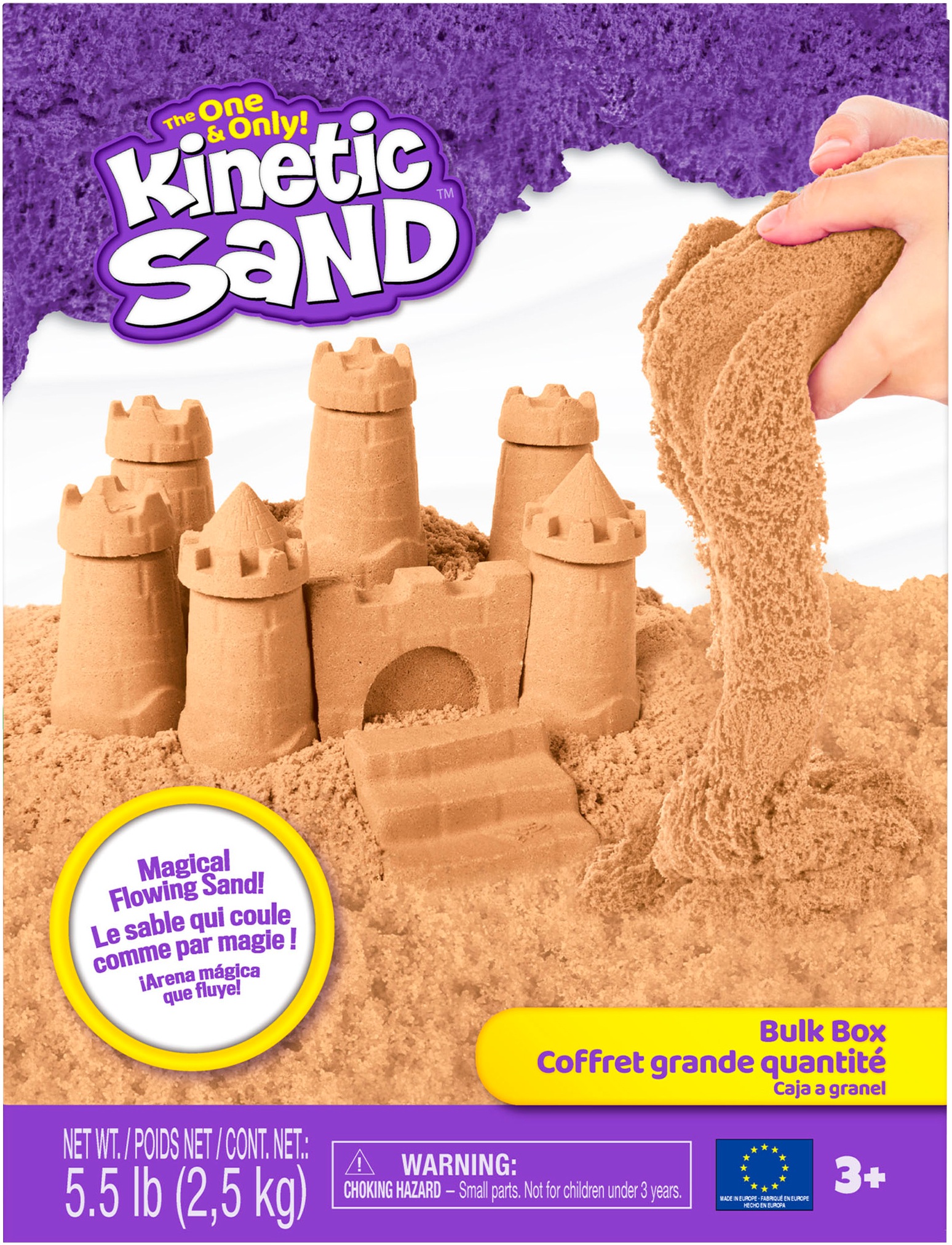 Spin Master Kreativset »Kinetic Sand - Braun 2,5 kg«