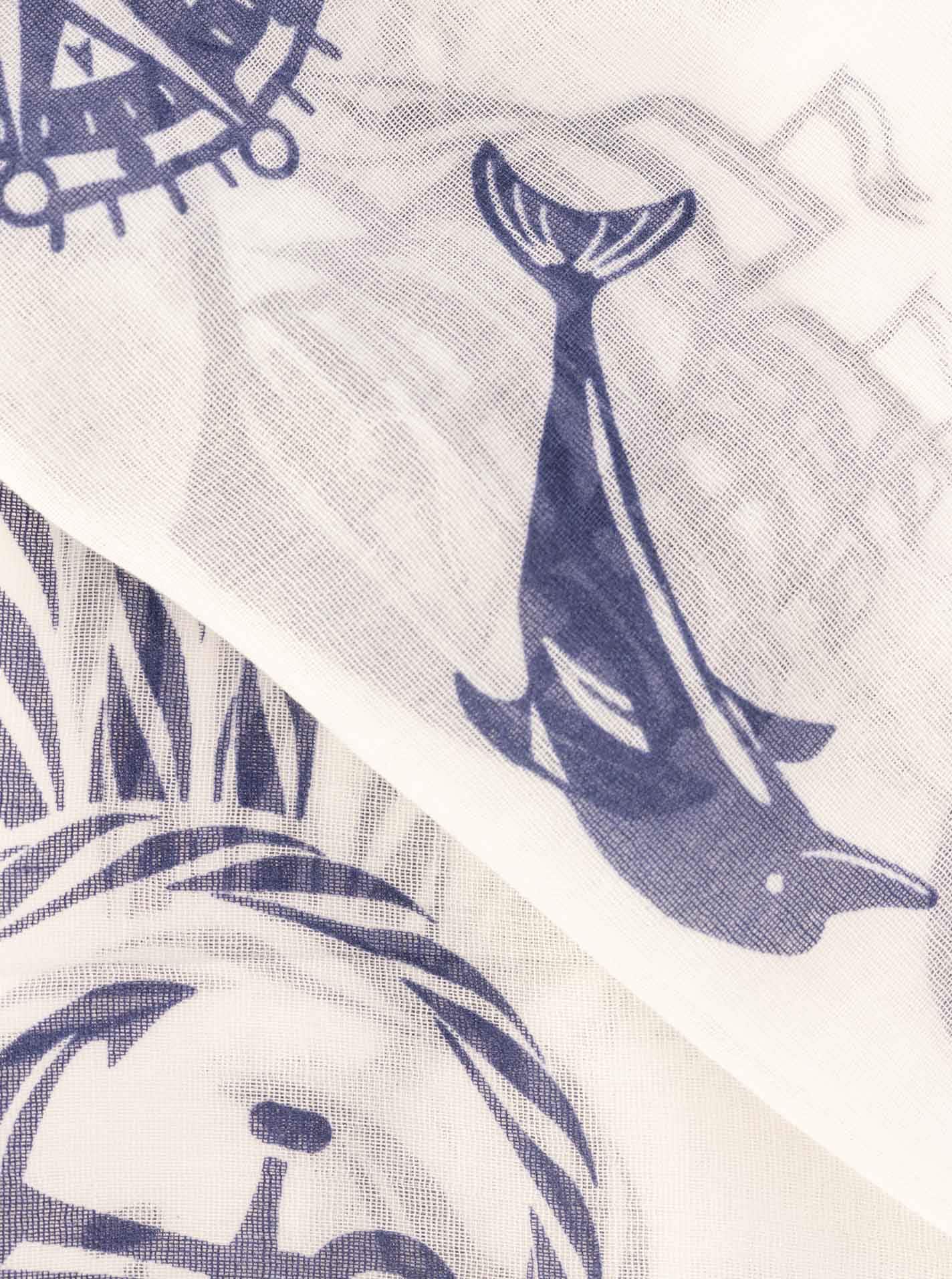 Zwillingsherz Schal »"Ocean"« Maritimes Muster, leichter Stoff