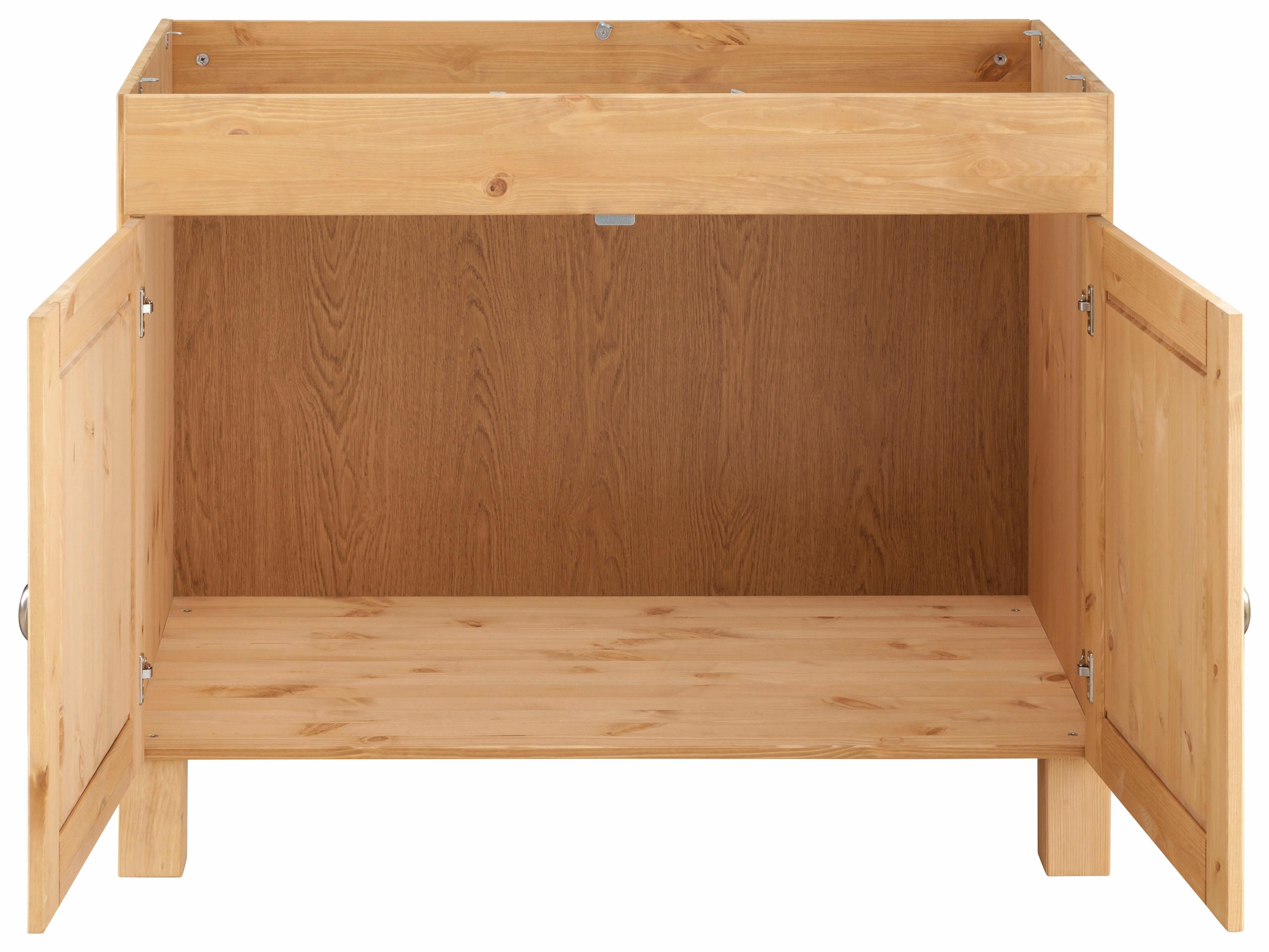 Home affaire Meuble évier »Oslo« 100 cm breit, inklusive Einbauspüle aus Edelstahl, aus Kiefer