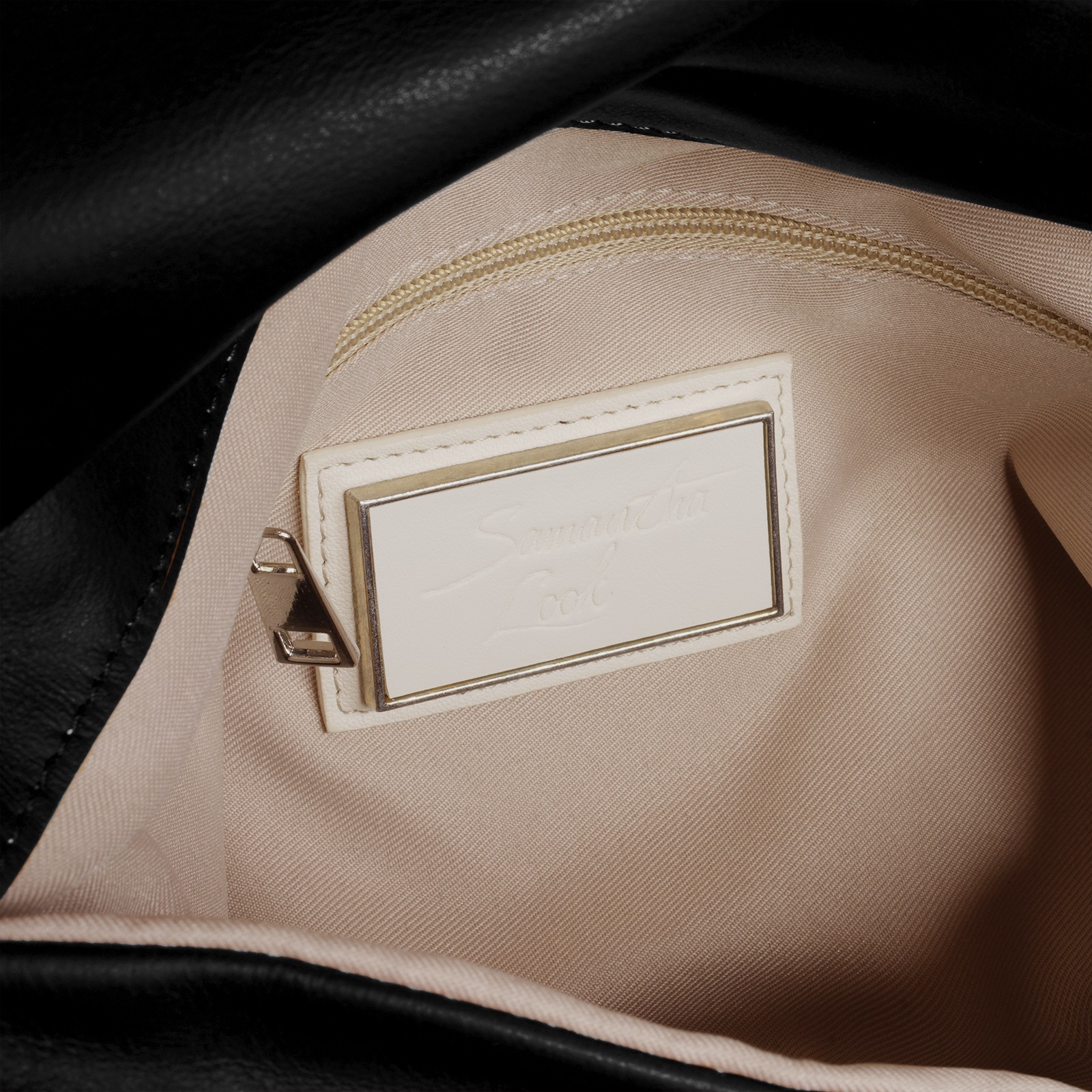 Samantha Look Henkeltasche echt Leder, Made in Italy