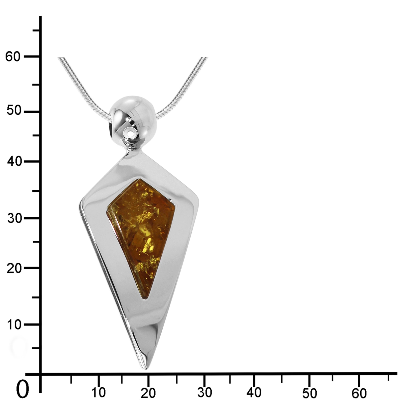 OSTSEE-SCHMUCK Chaîne avec pendentif »Ostsee-Schmuck Kette mit Anhänger Erka Kette mit Anhänger Erka«