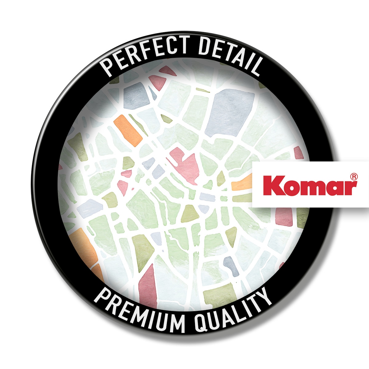Komar Fototapete »Komar Vlies Fototapete - City Map - Grösse 150 x 250 cm« bedruckt glatt