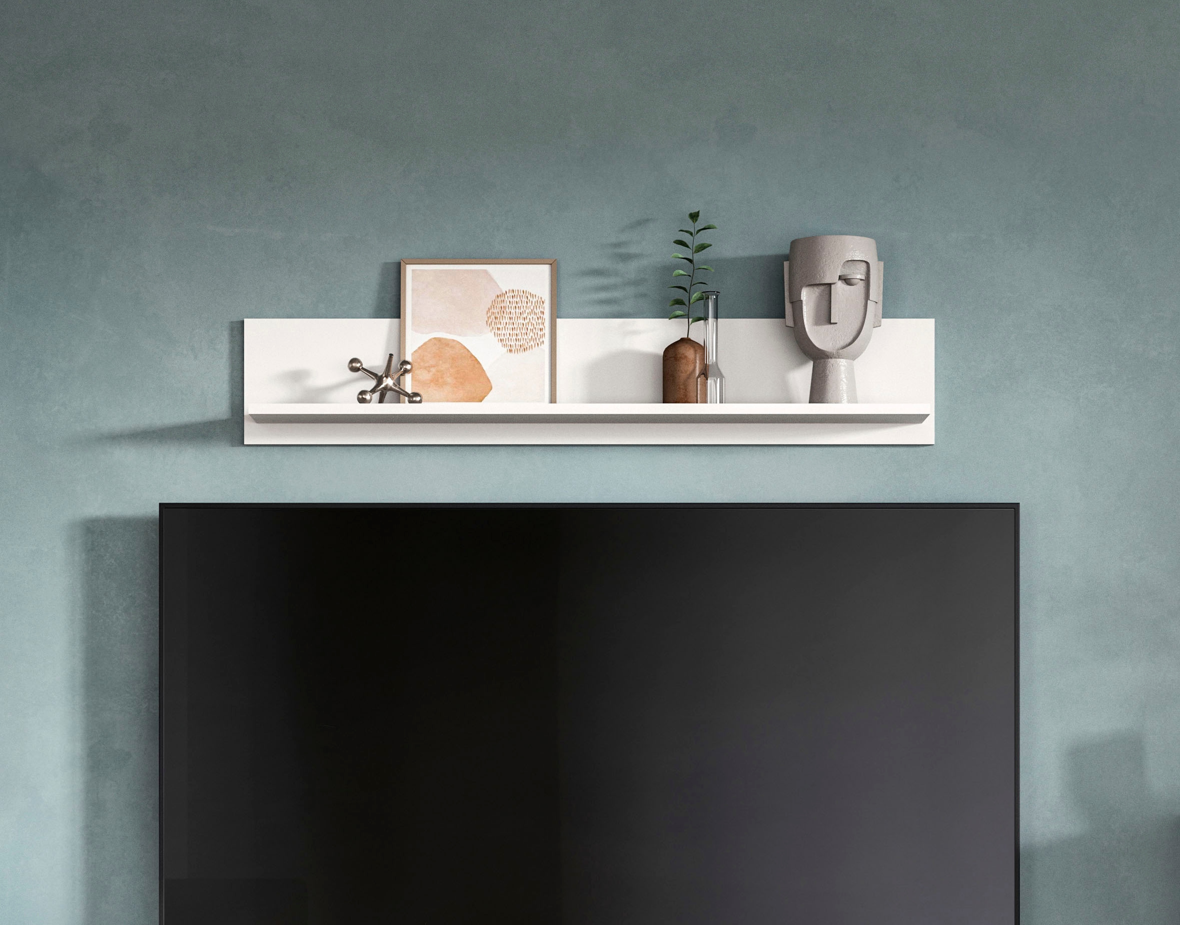 Home affaire Tableau mural »FLORENZ, 110 cm, Hochglanz« 1 cuis tlg. Wandboard, Wandregal, Regal, Wohnzimmer, Esszimmer