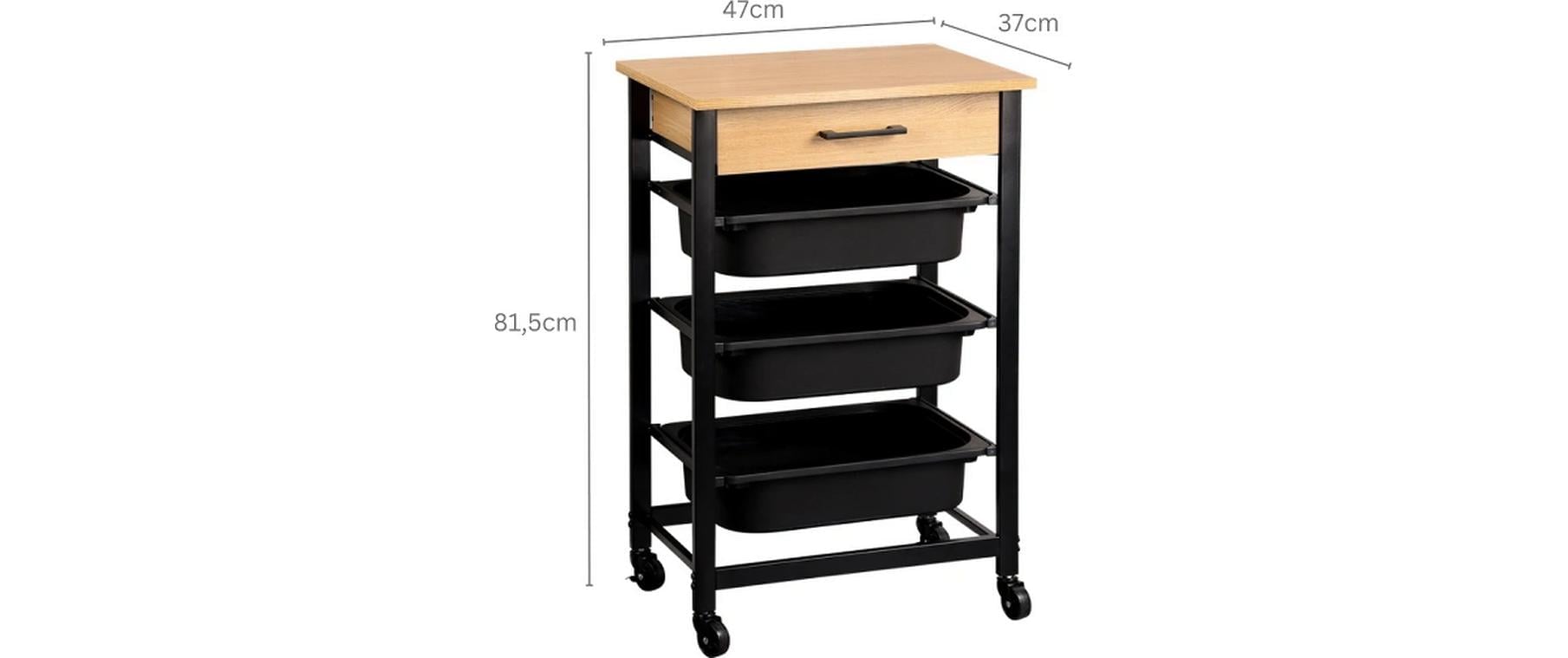 KESPER® Chariot de cuisine »Kesper Küchenwagen 47 x 81.5 x 37 cm«