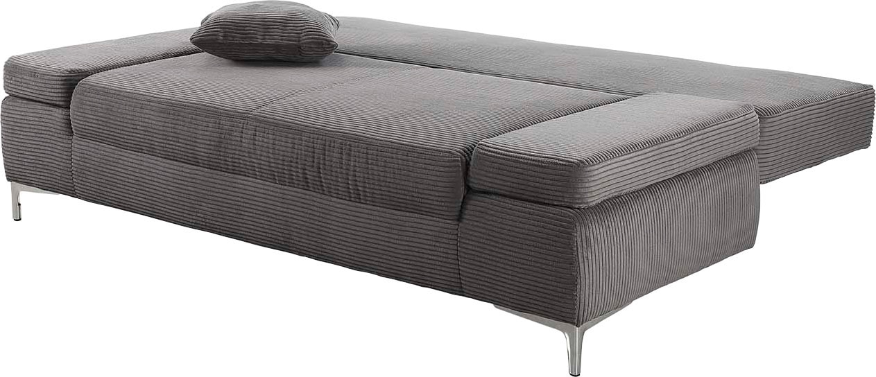 Jockenhöfer Gruppe Canapé-lit »Jano, B: 202 cm, Liegefl. 144x200 cm« mit Bettfunktion, Bettkasten, Armteilverstellung & 1 Zierkissen