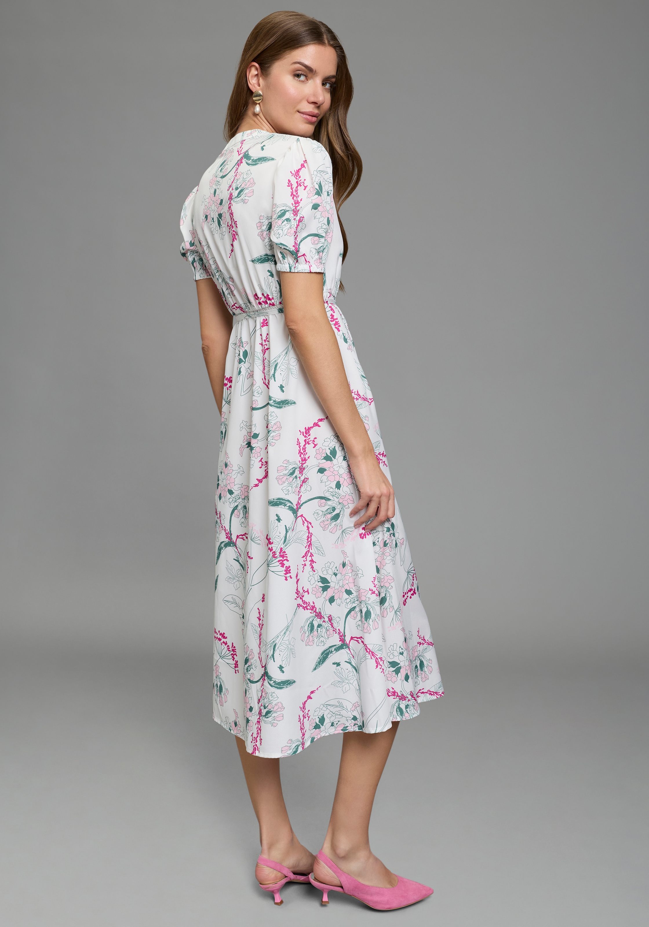 Laura Scott Robe chemisier femininer Stil, für vielseitige Anlässe, aus Polyester