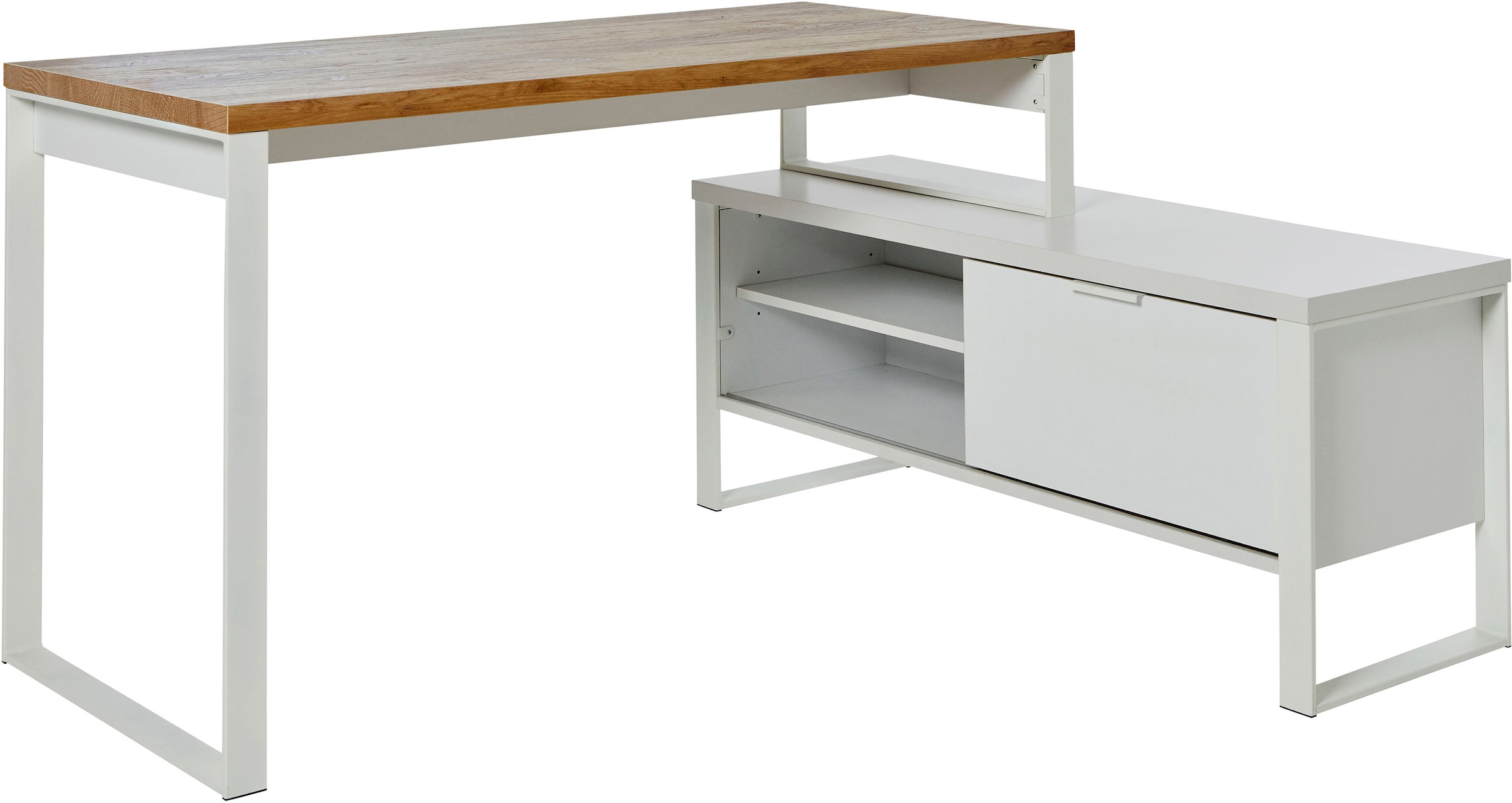 Jahnke Bureau d'angle »LOOP« montable dans les deux sens