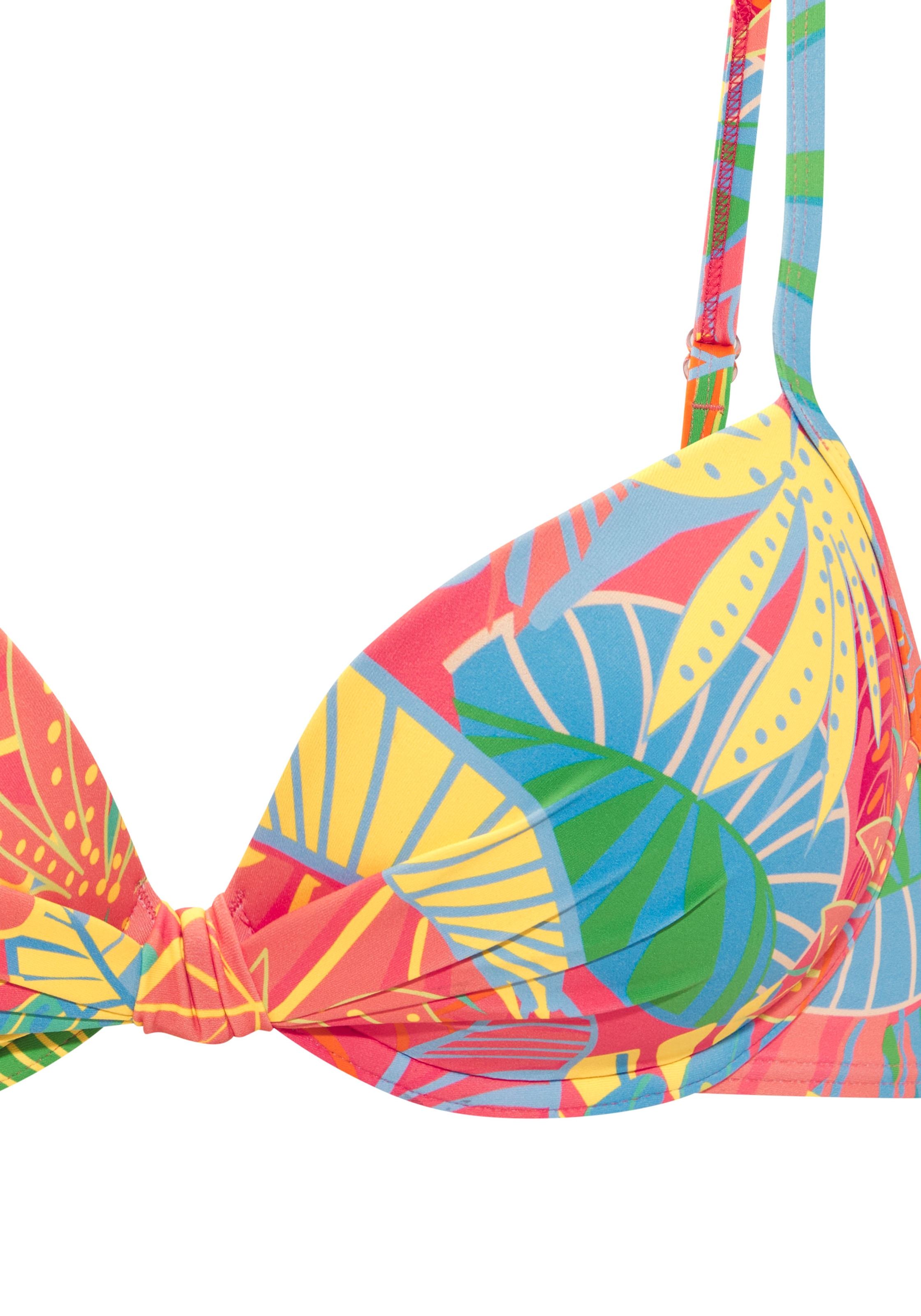 s.Oliver Haut de bikini à armatures »Yana« mit stylischem Blätterdruck
