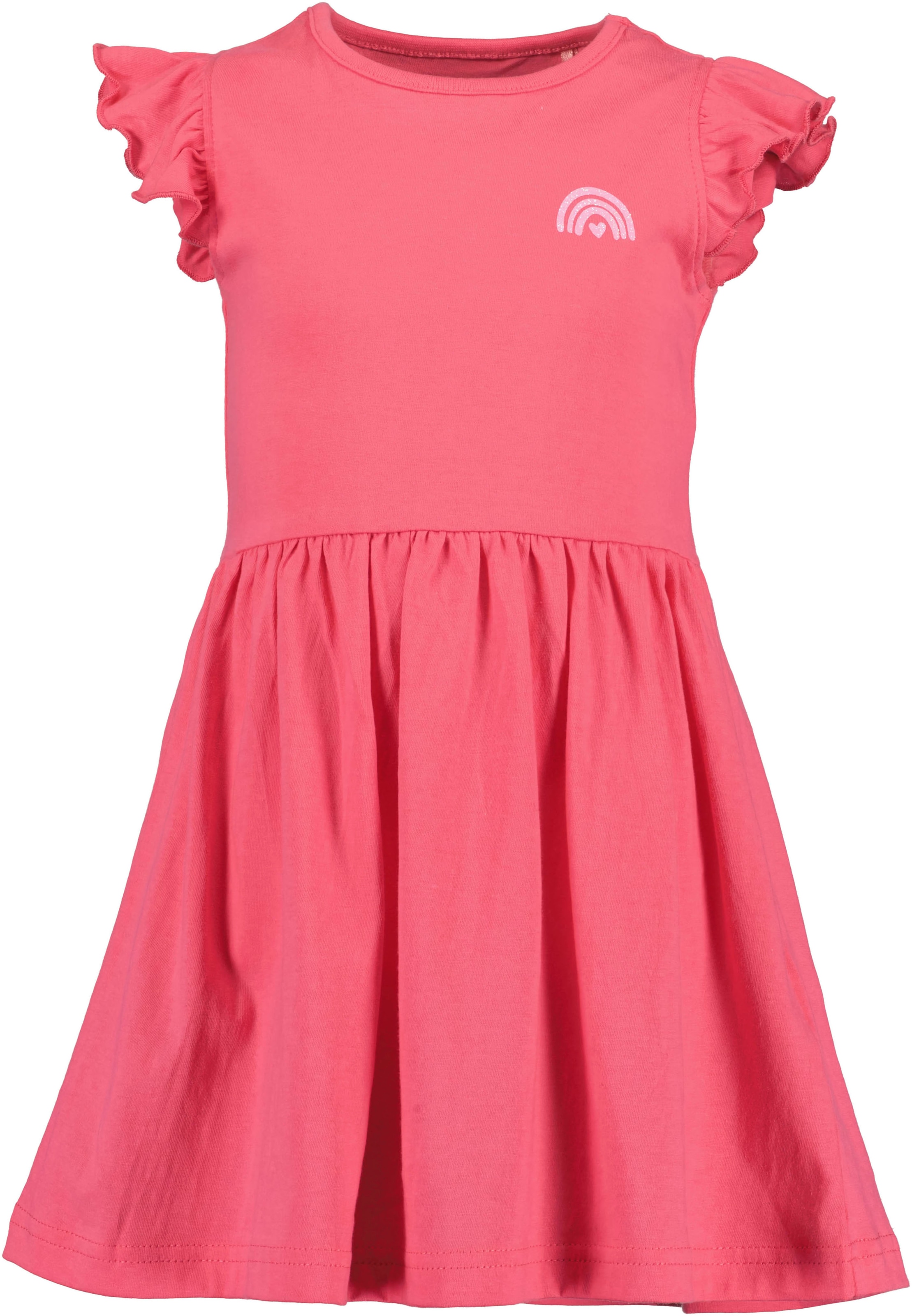 Blue Seven Robe en jersey Packung, 2 pièces tlg. 1x uni und 1x mit Alloverprint und aufgesetzten Taschen