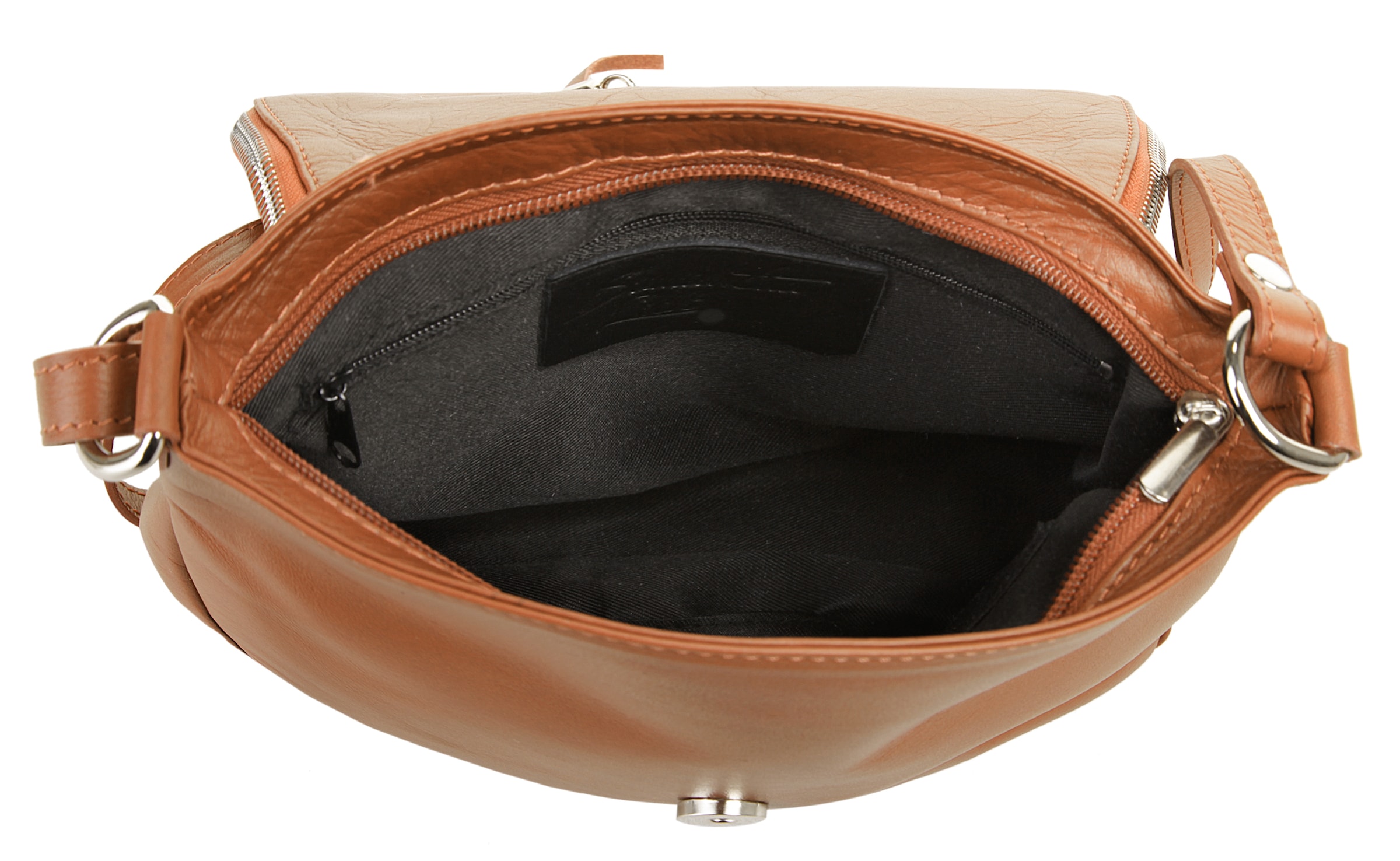 Samantha Look Umhängetasche echt Leder, Made in Italy